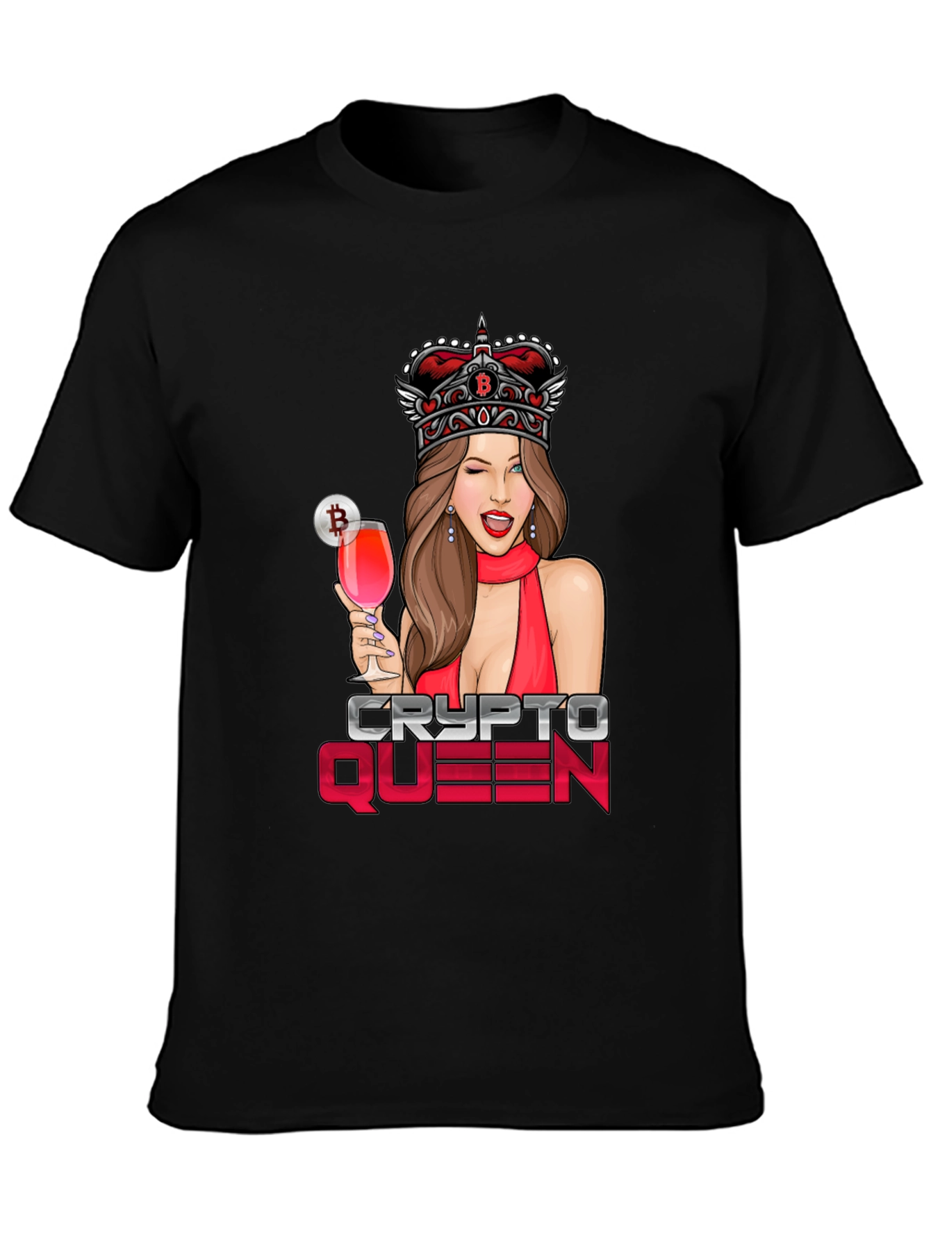 Camiseta Crypto Queen Bitcoin para hombre