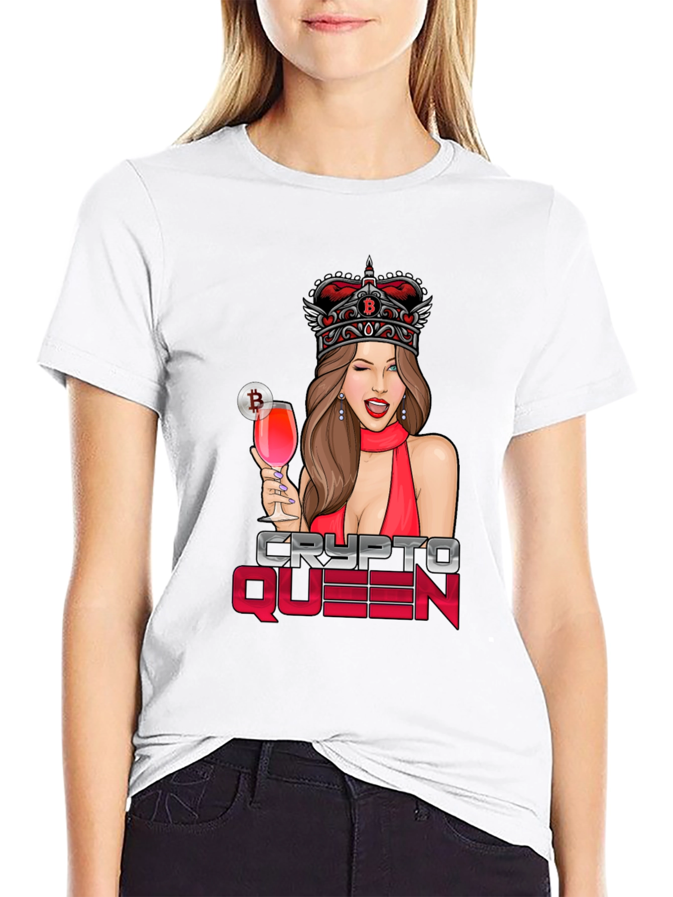 Camiseta Crypto Queen Bitcoin para hombre