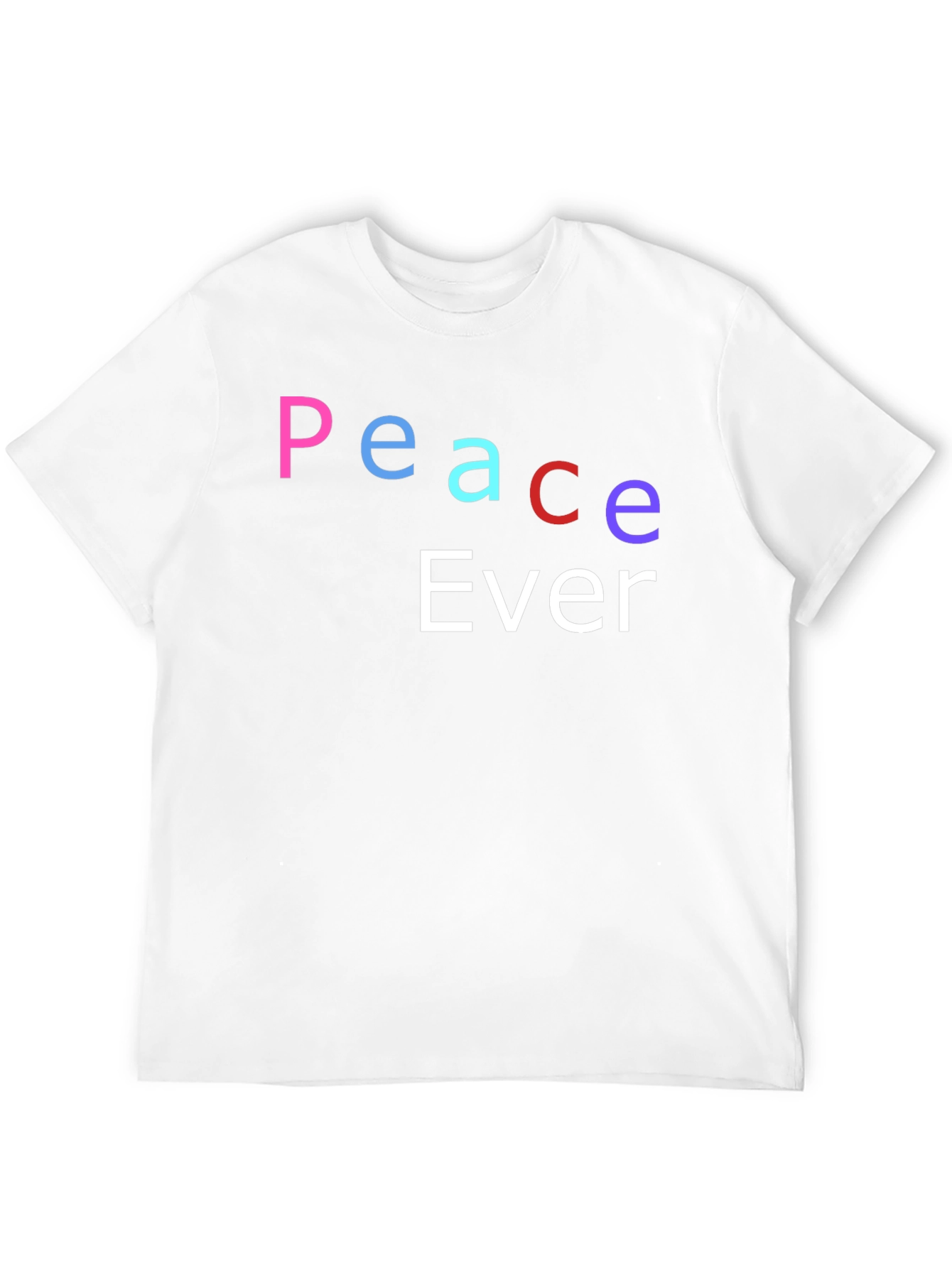 Camiseta Negra Peace Ever - Estilo Casual