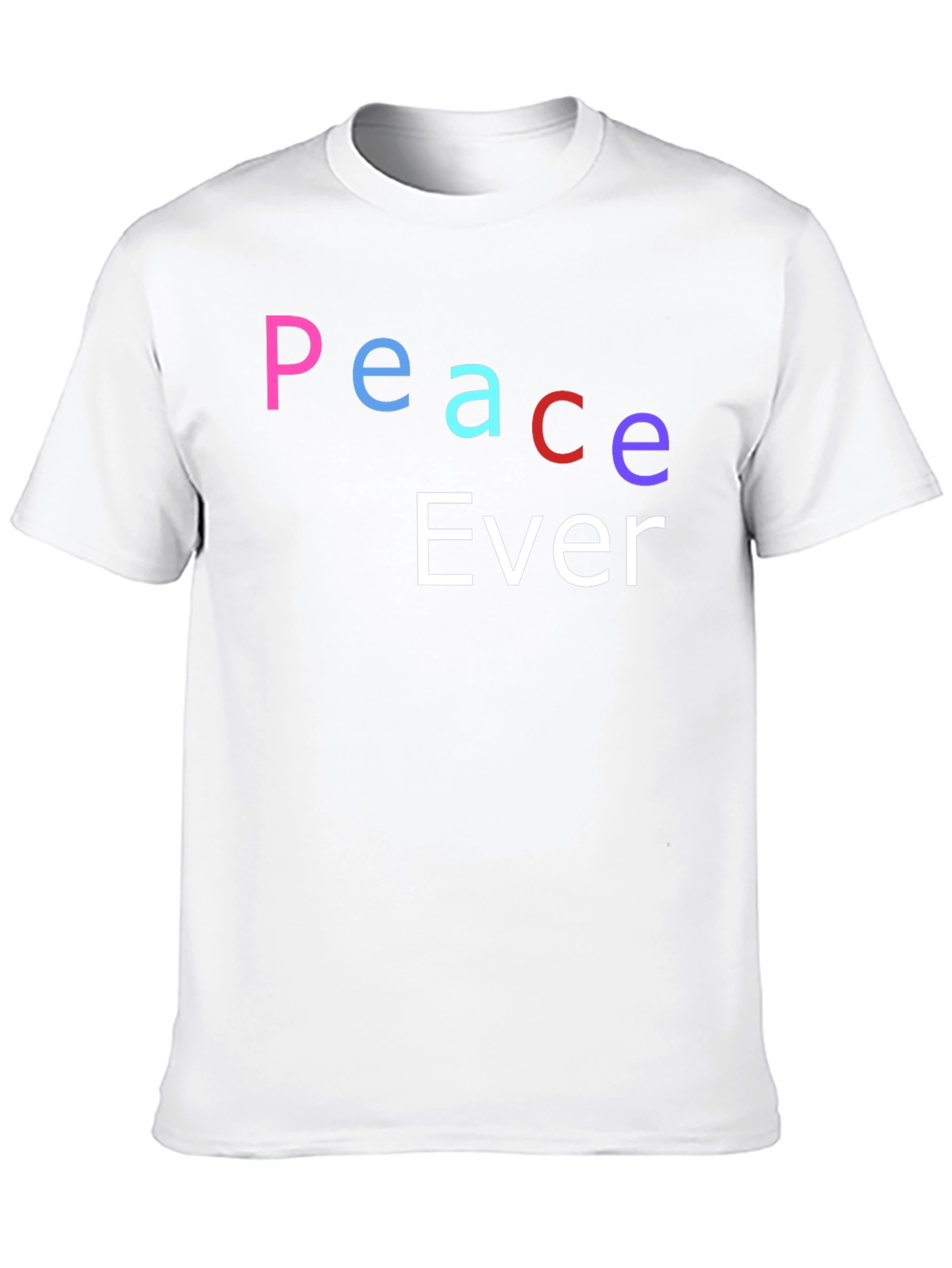 Camiseta Negra Peace Ever - Estilo Casual