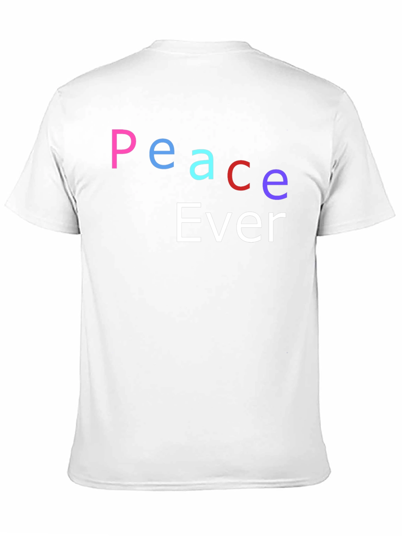 Camiseta Negra Peace Ever - Estilo Casual