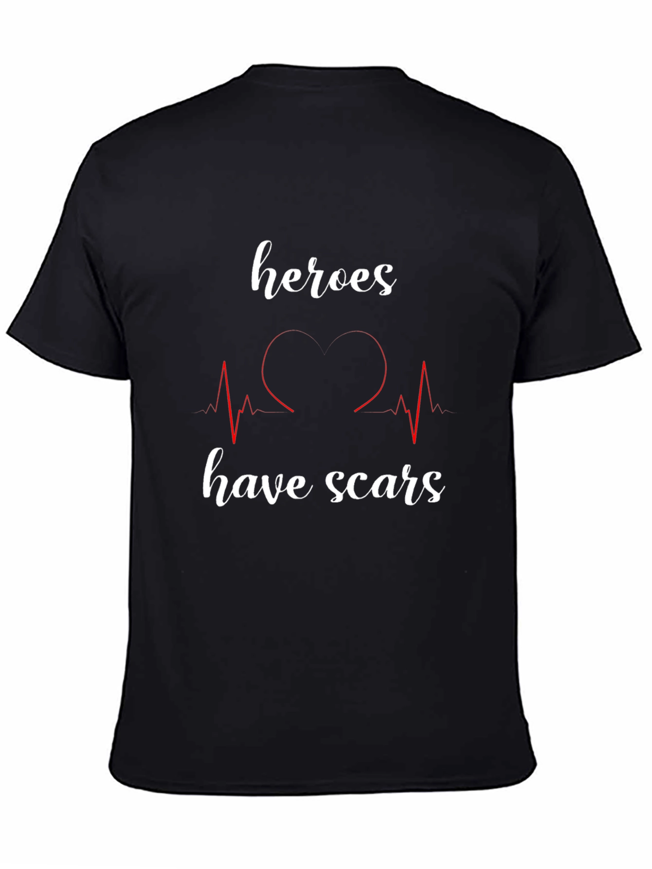 Camiseta Negra Héroes Tienen Cicatrices