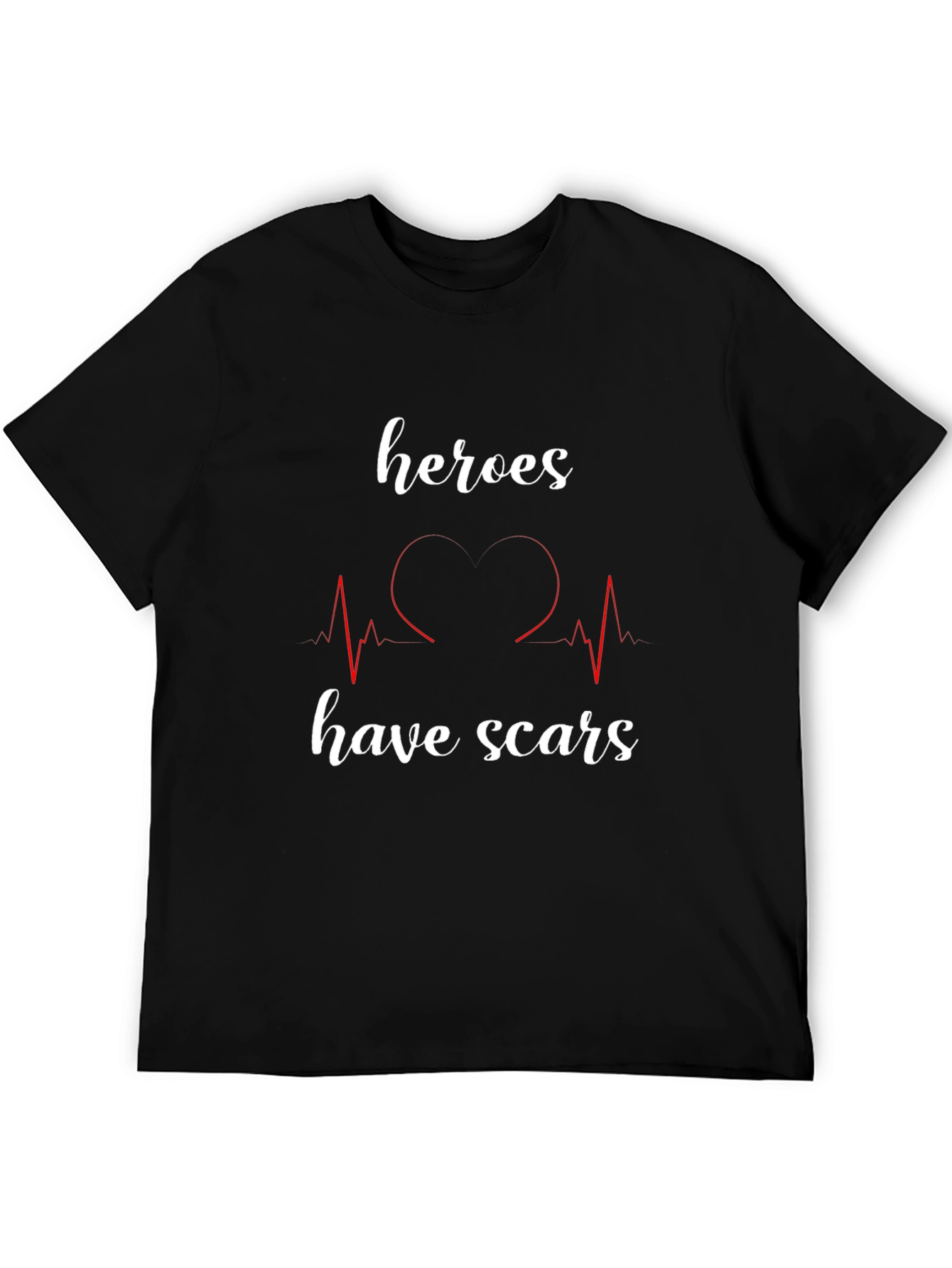 Camiseta Negra Héroes Tienen Cicatrices