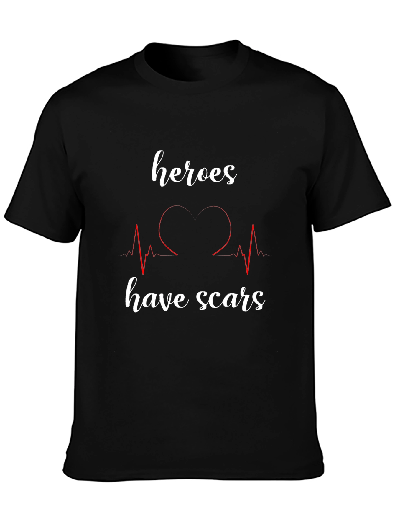 Camiseta Negra Héroes Tienen Cicatrices