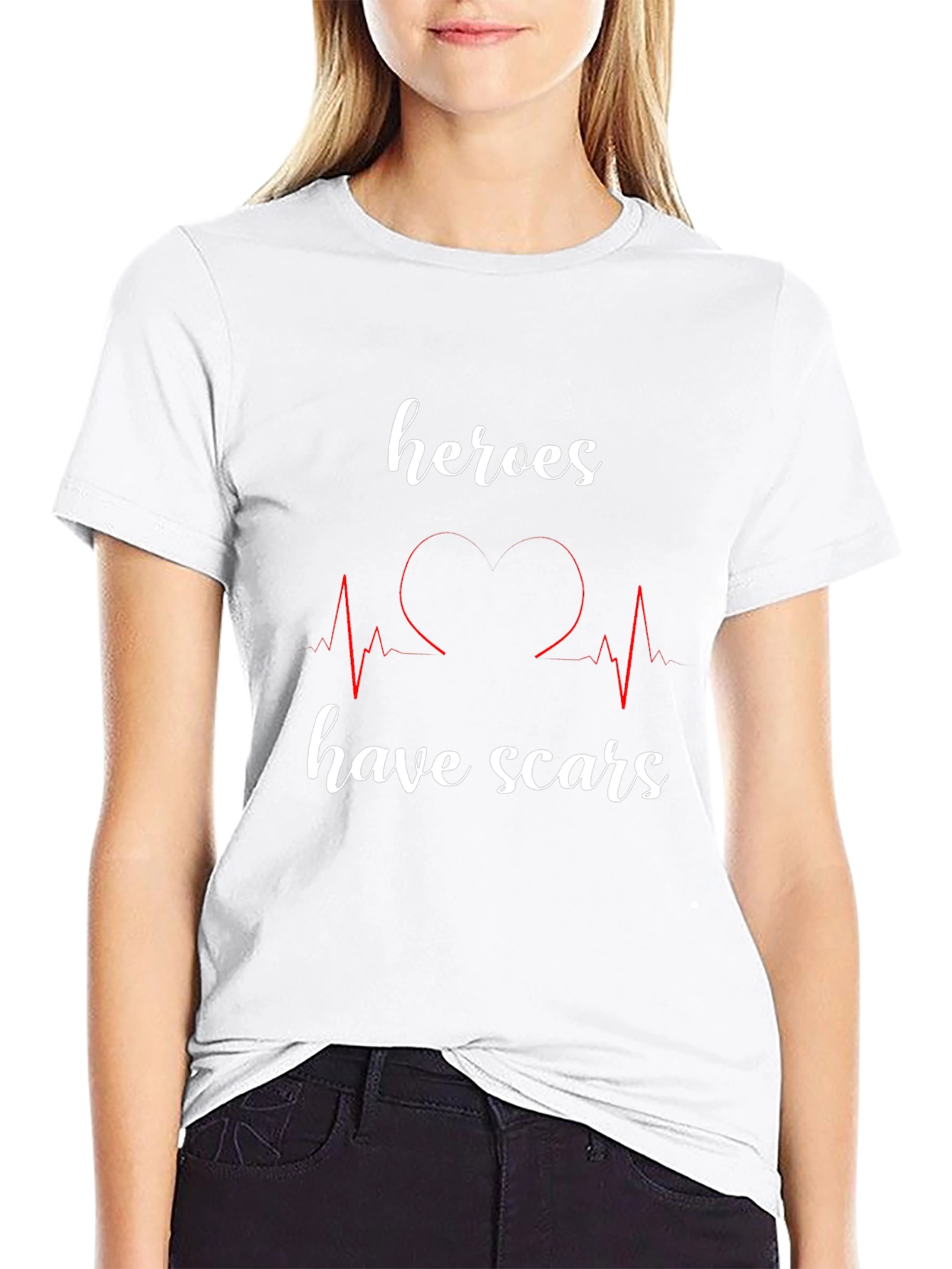 Camiseta Negra Héroes Tienen Cicatrices