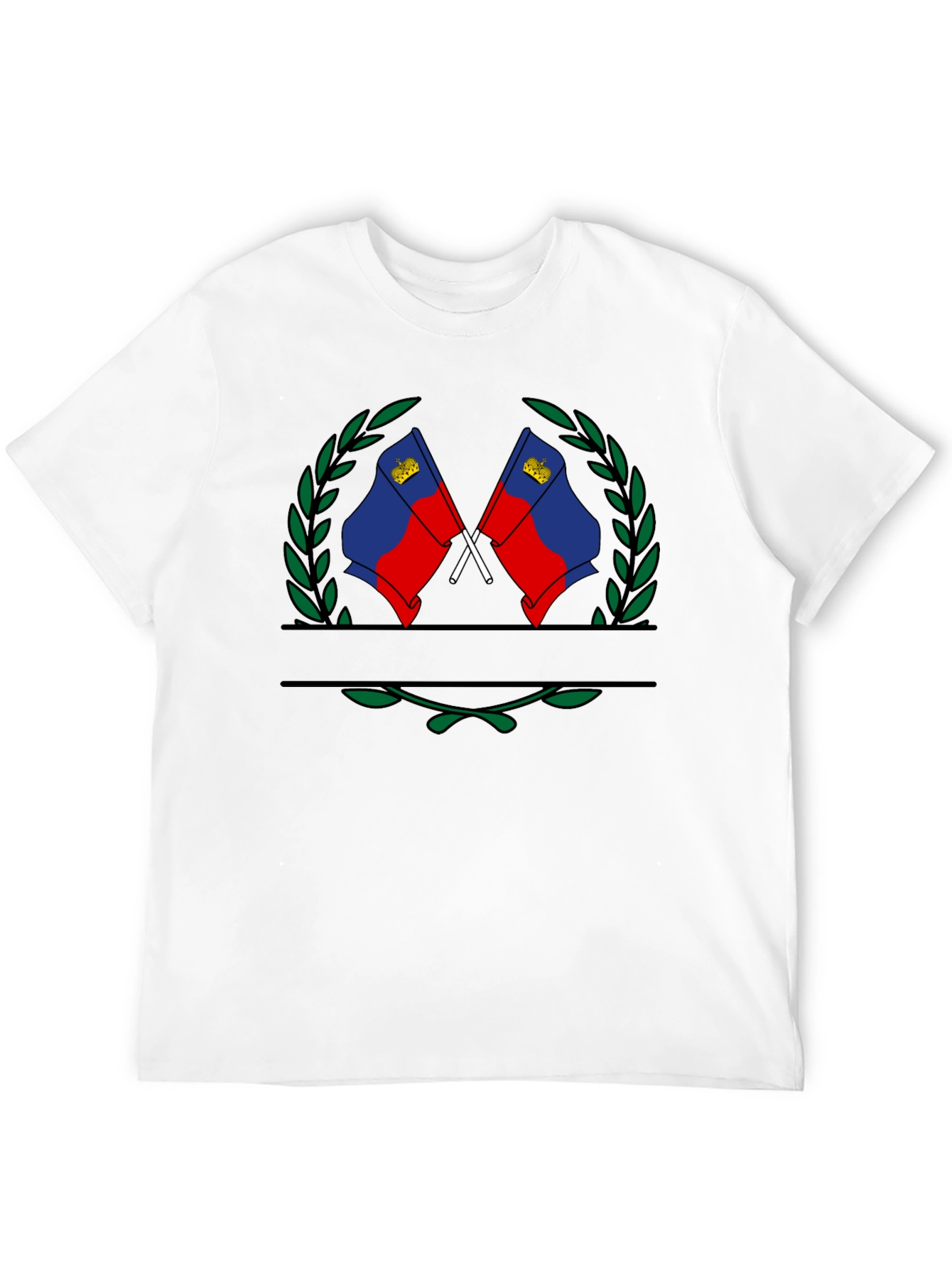 Camiseta Negra con Diseño de Liechtenstein