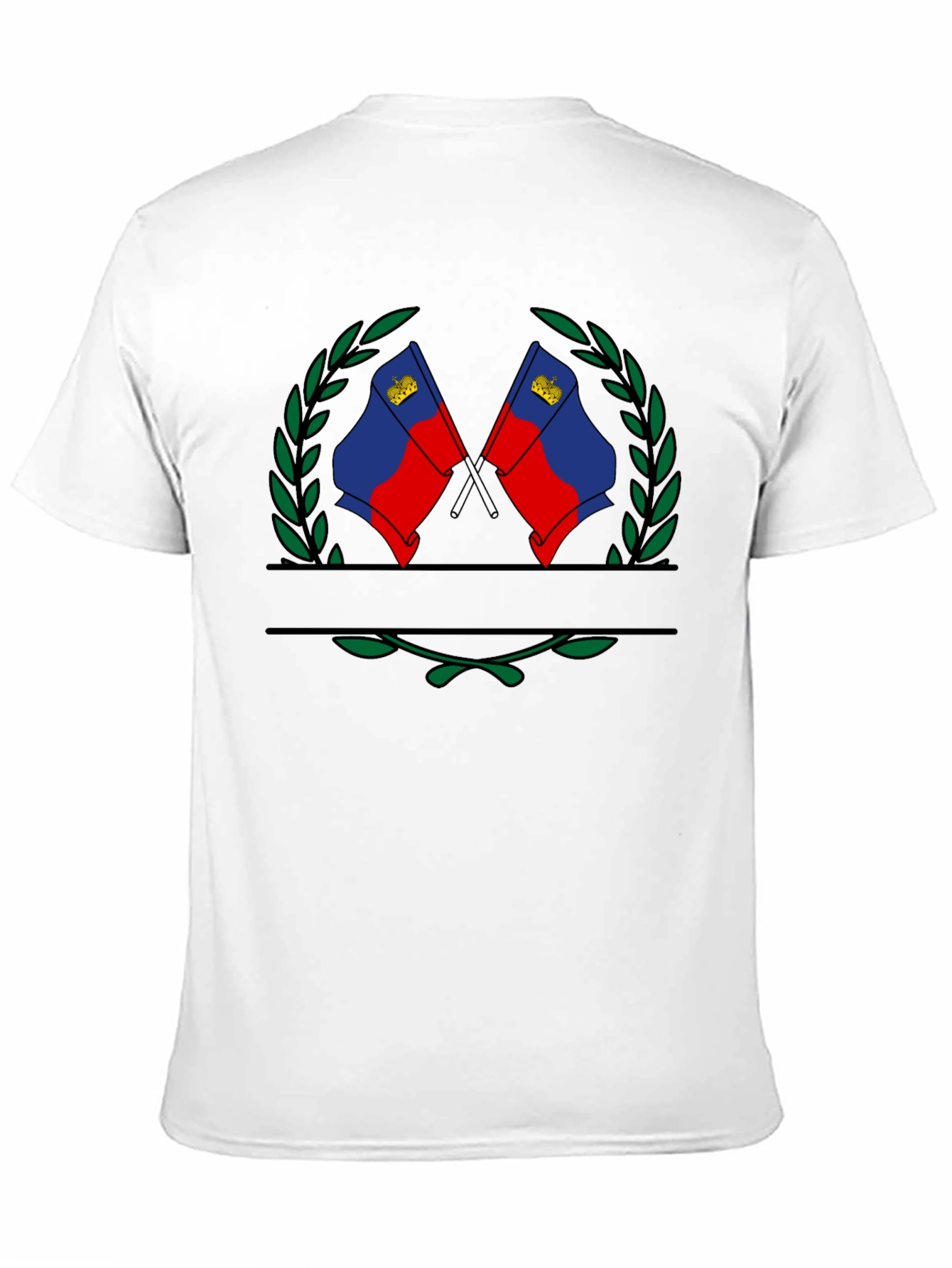 Camiseta Negra con Diseño de Liechtenstein