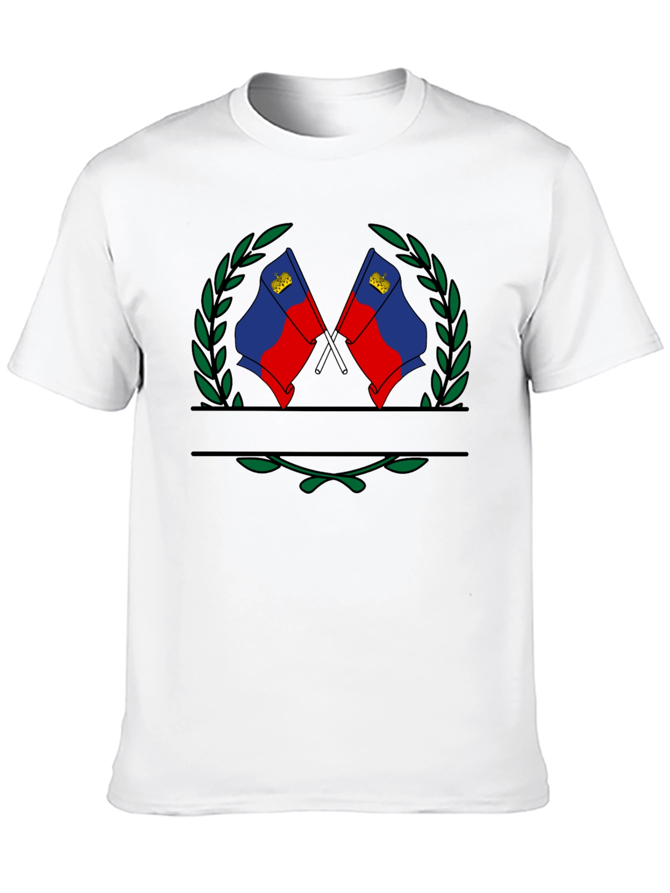 Camiseta Negra con Diseño de Liechtenstein