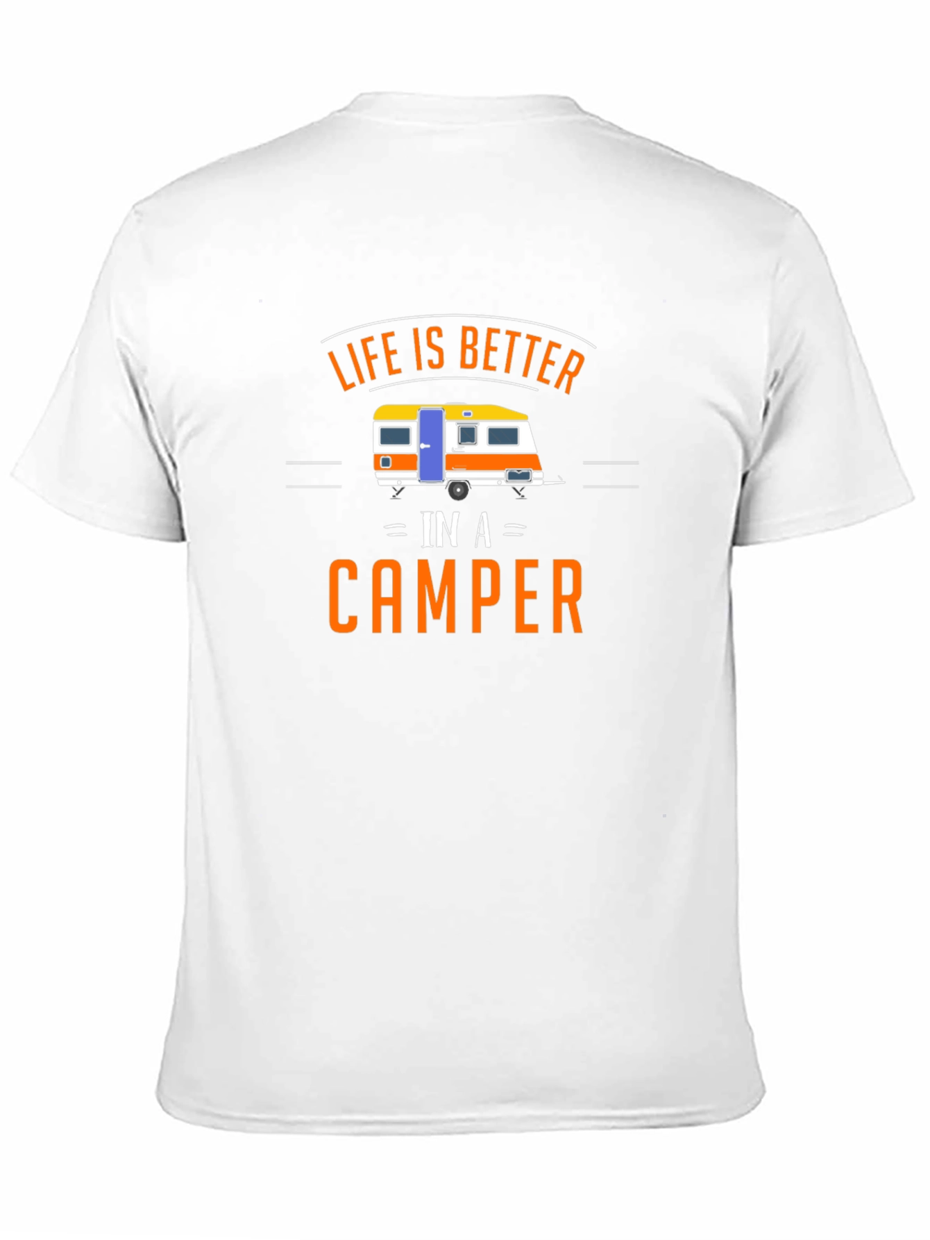 Camiseta Negra Life is Better in a Camper