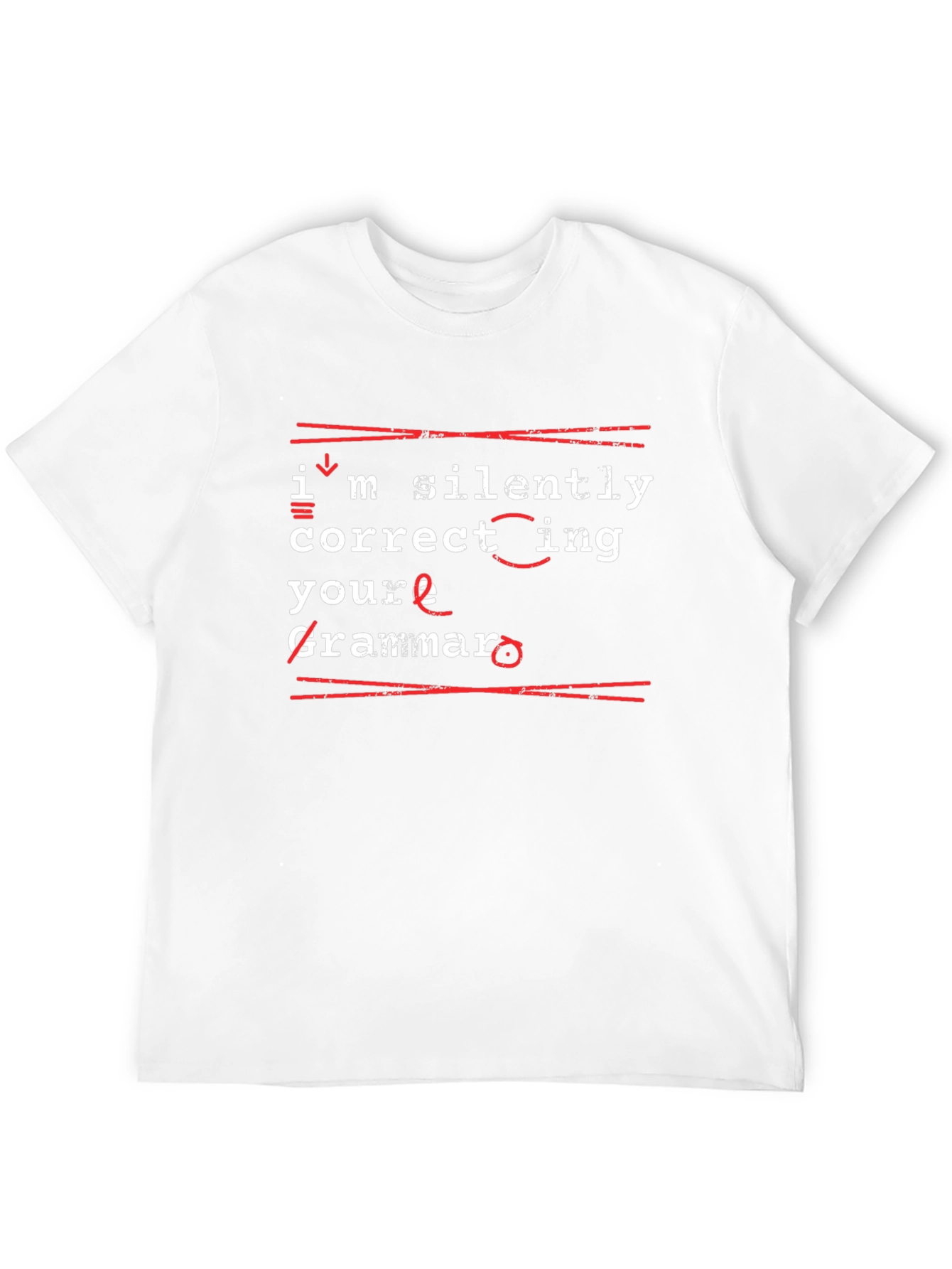 Camiseta Negra con Mensaje Gracioso de Gramática