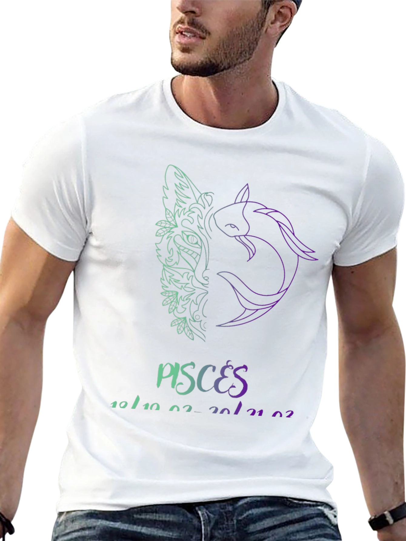 Camiseta Negra Pisces: Diseño Único