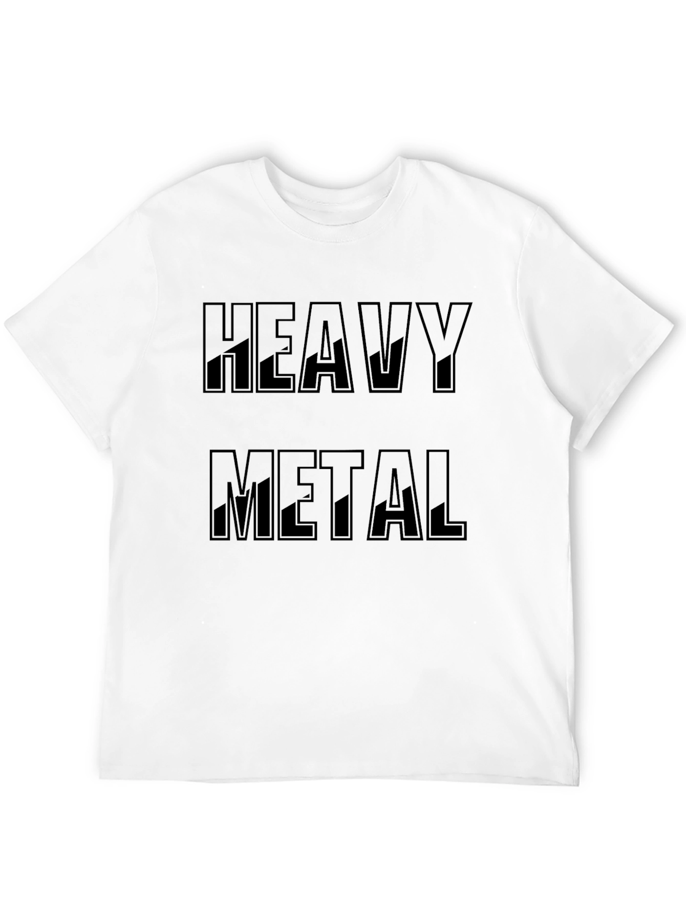 Camiseta Negra Heavy Metal para Hombre