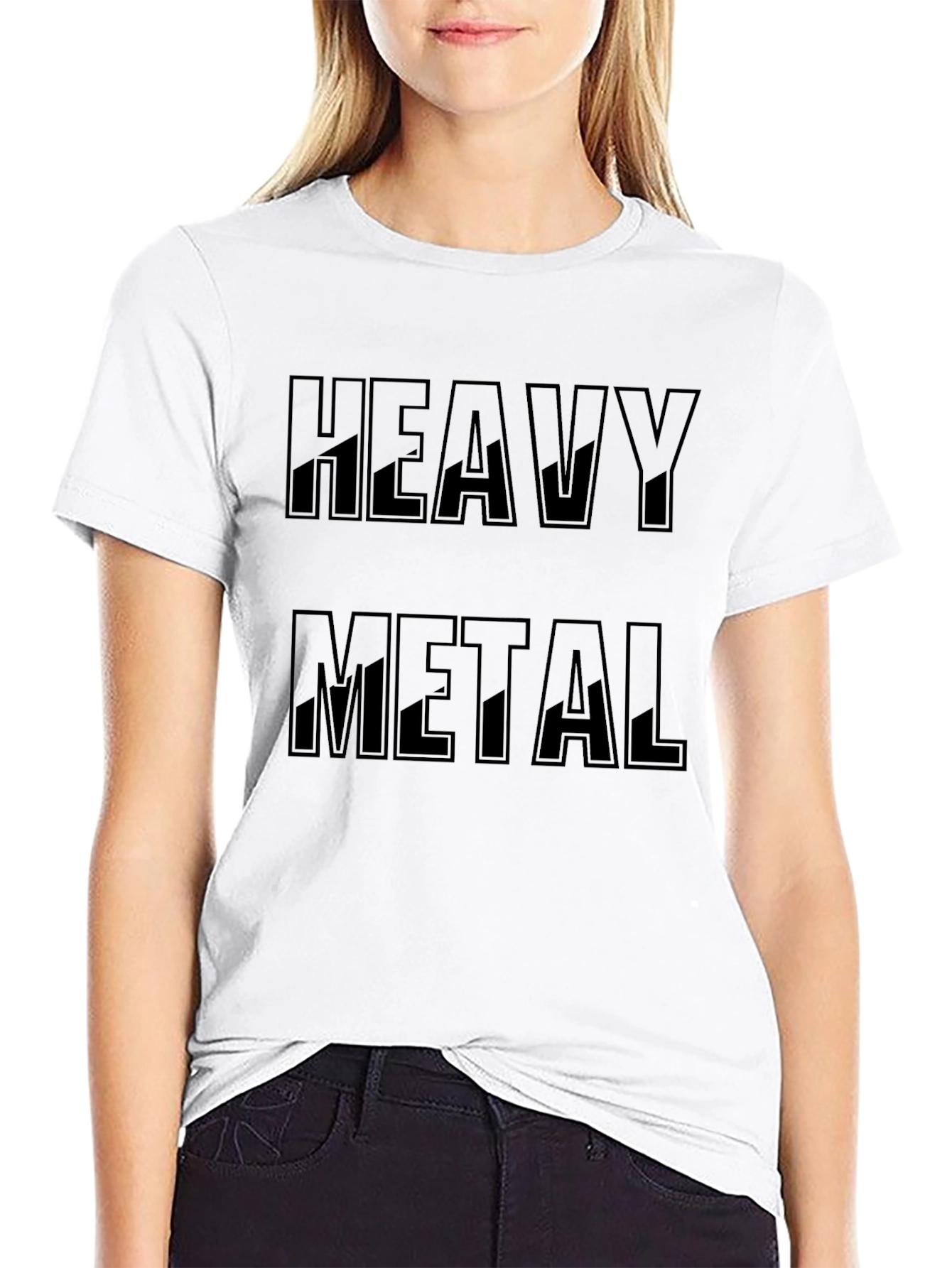 Camiseta Negra Heavy Metal para Hombre
