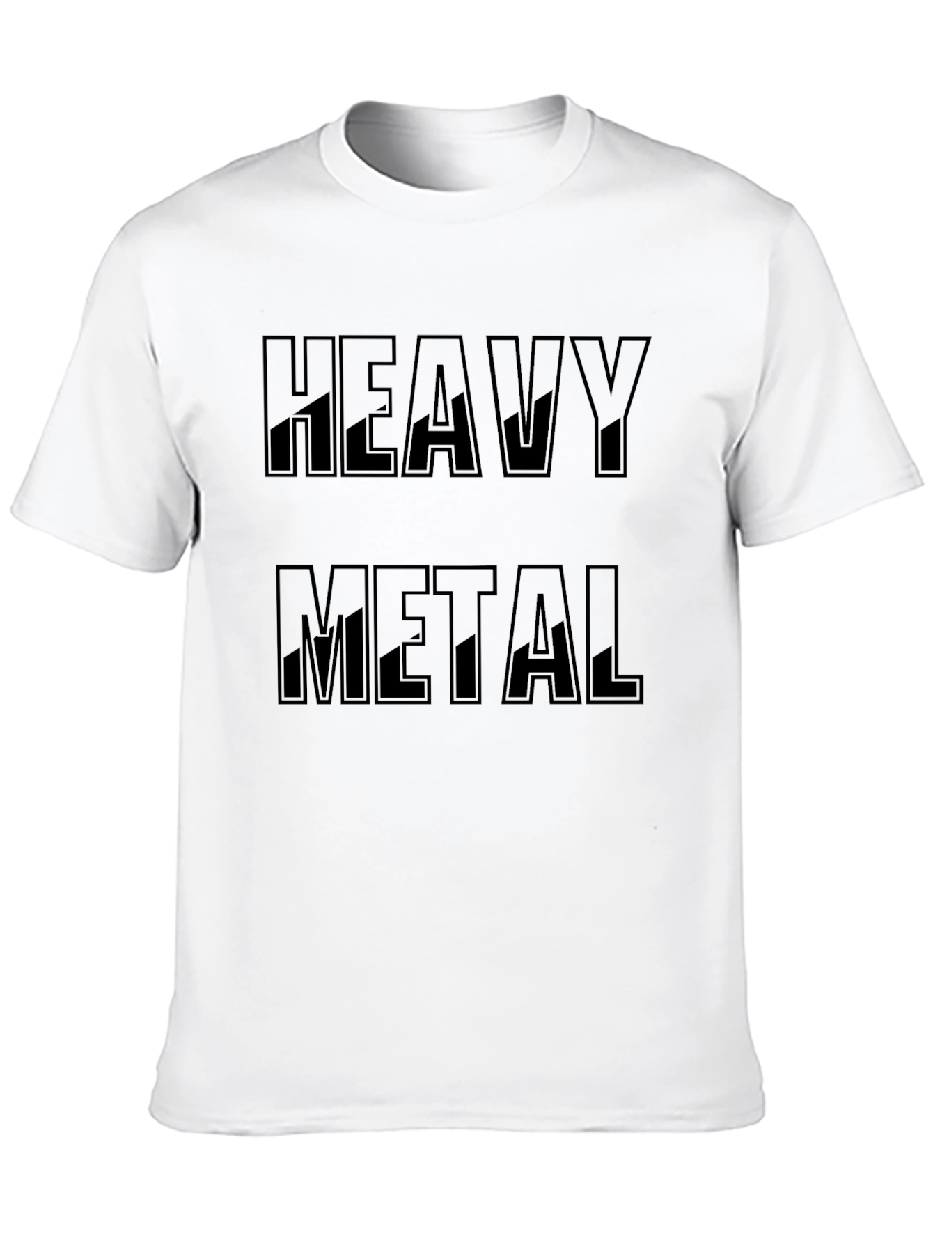 Camiseta Negra Heavy Metal para Hombre