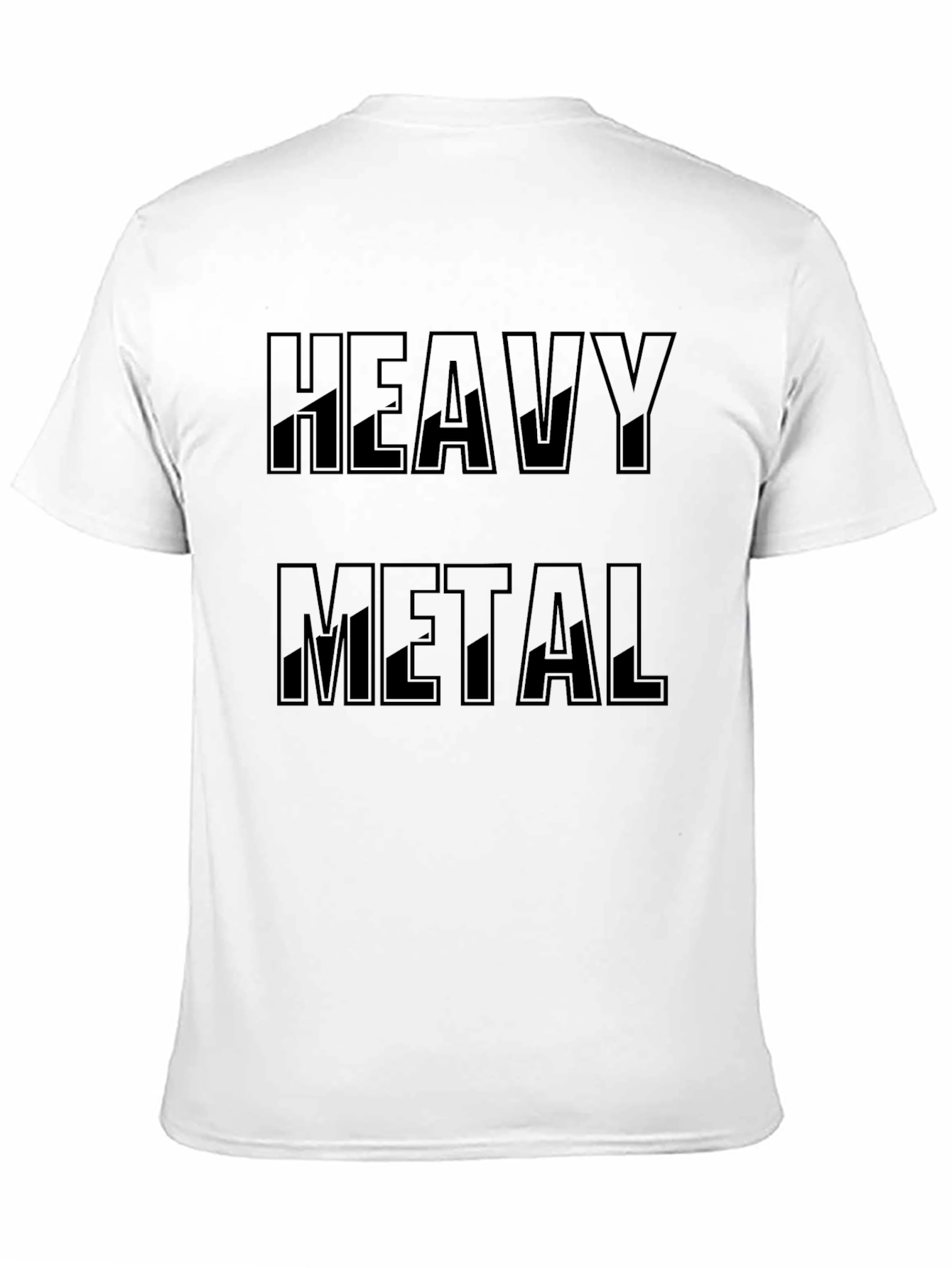 Camiseta Negra Heavy Metal para Hombre