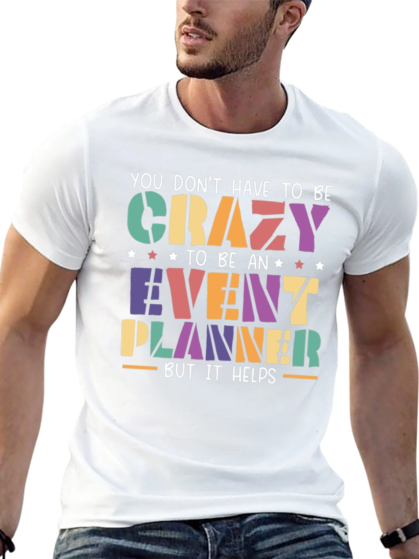 Camiseta Negra Event Planner Crazy