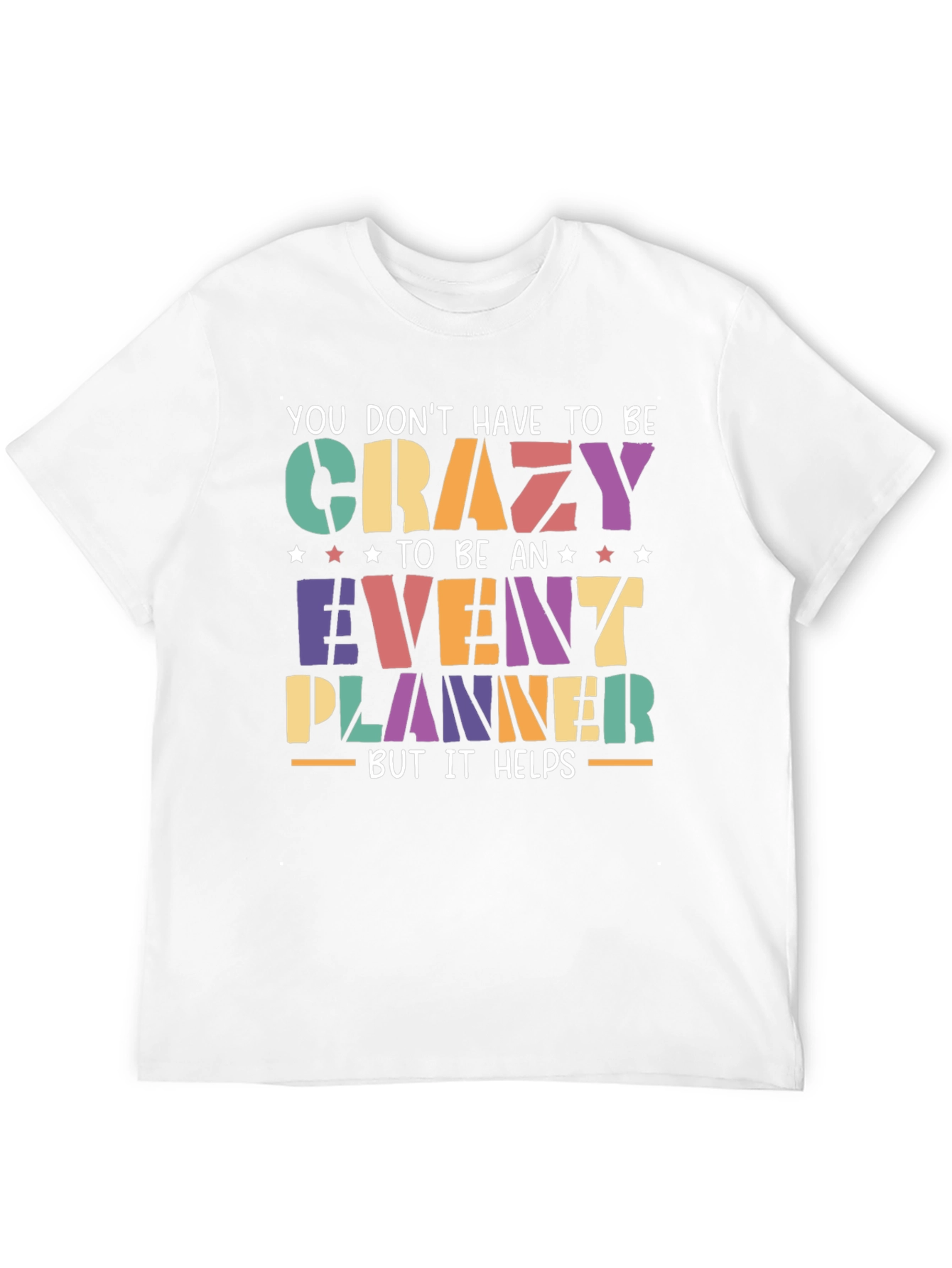 Camiseta Negra Event Planner Crazy
