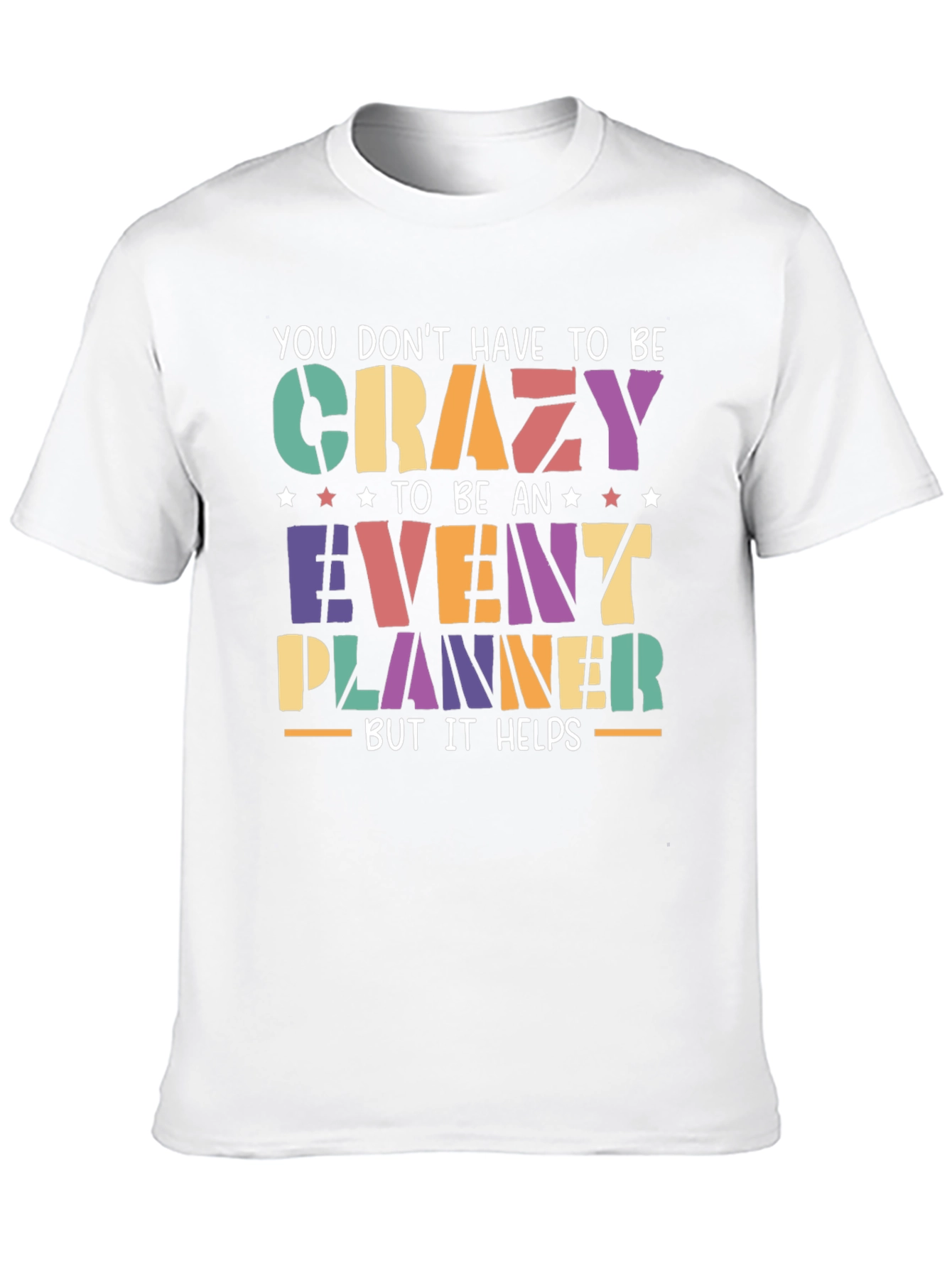 Camiseta Negra Event Planner Crazy