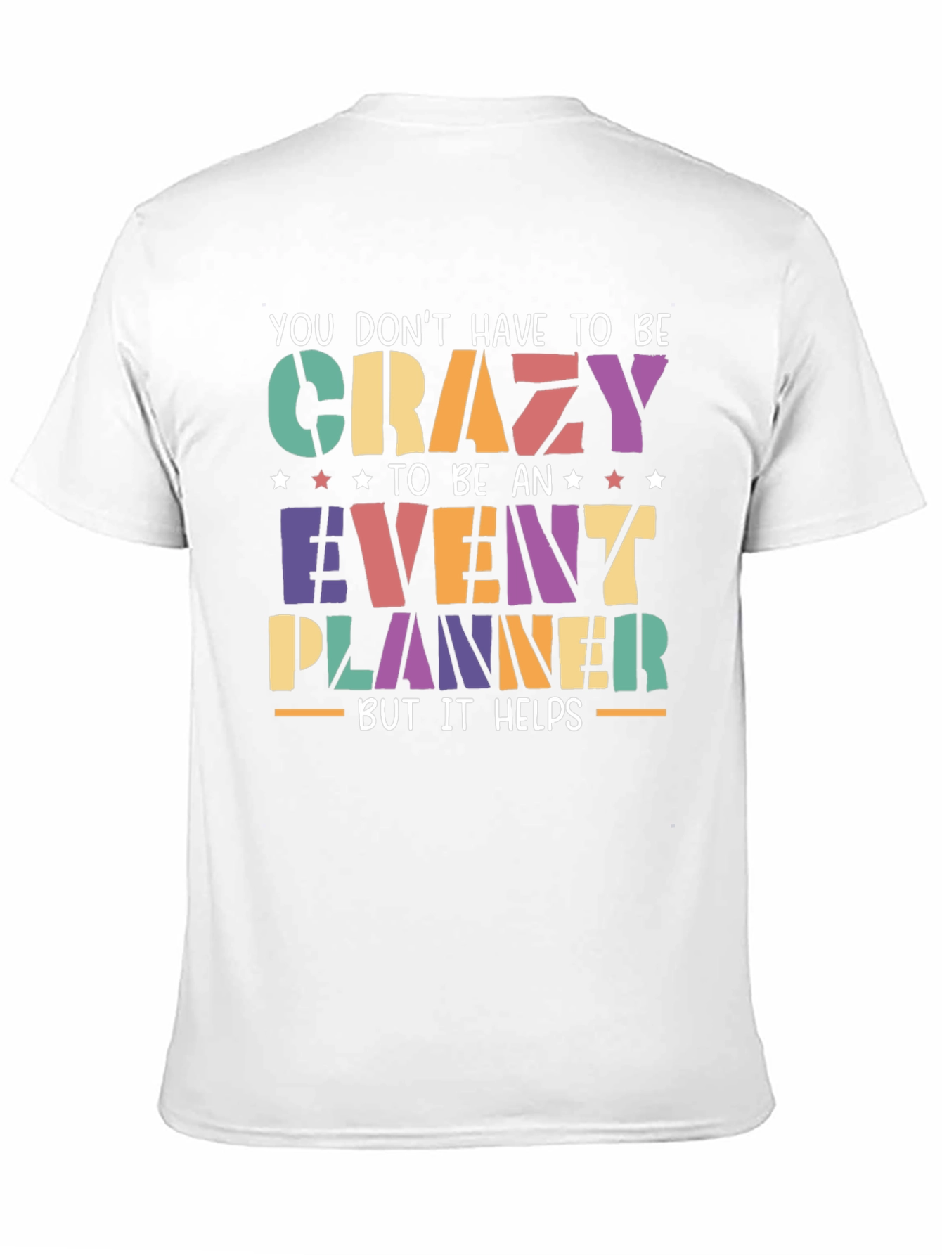 Camiseta Negra Event Planner Crazy