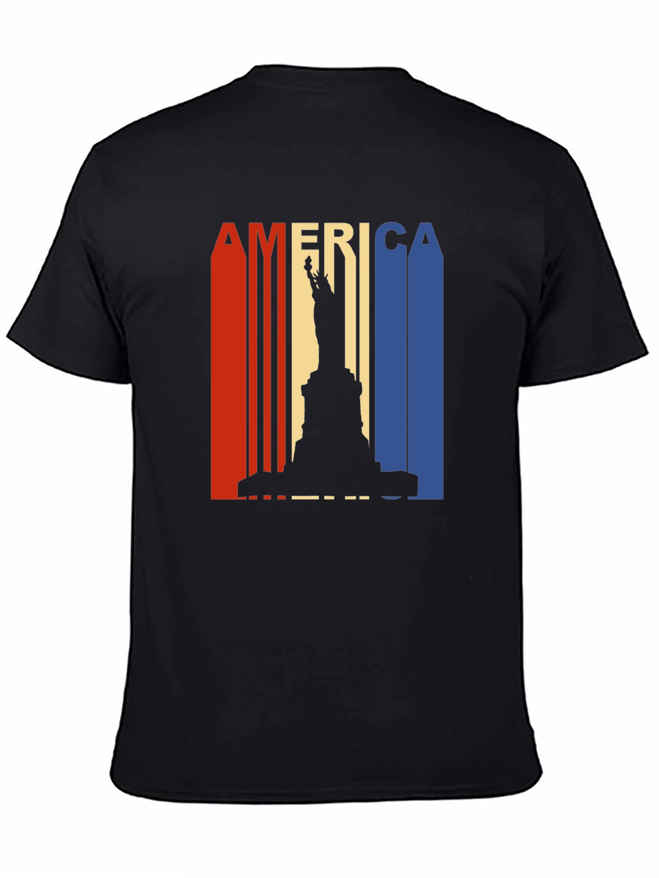 Camiseta Negra América Estatua Libertad
