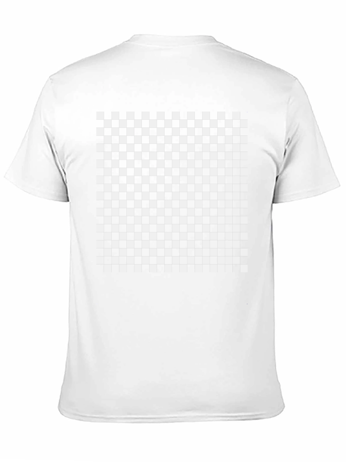 Camiseta Negra Estampado Damero Blanco/Negro