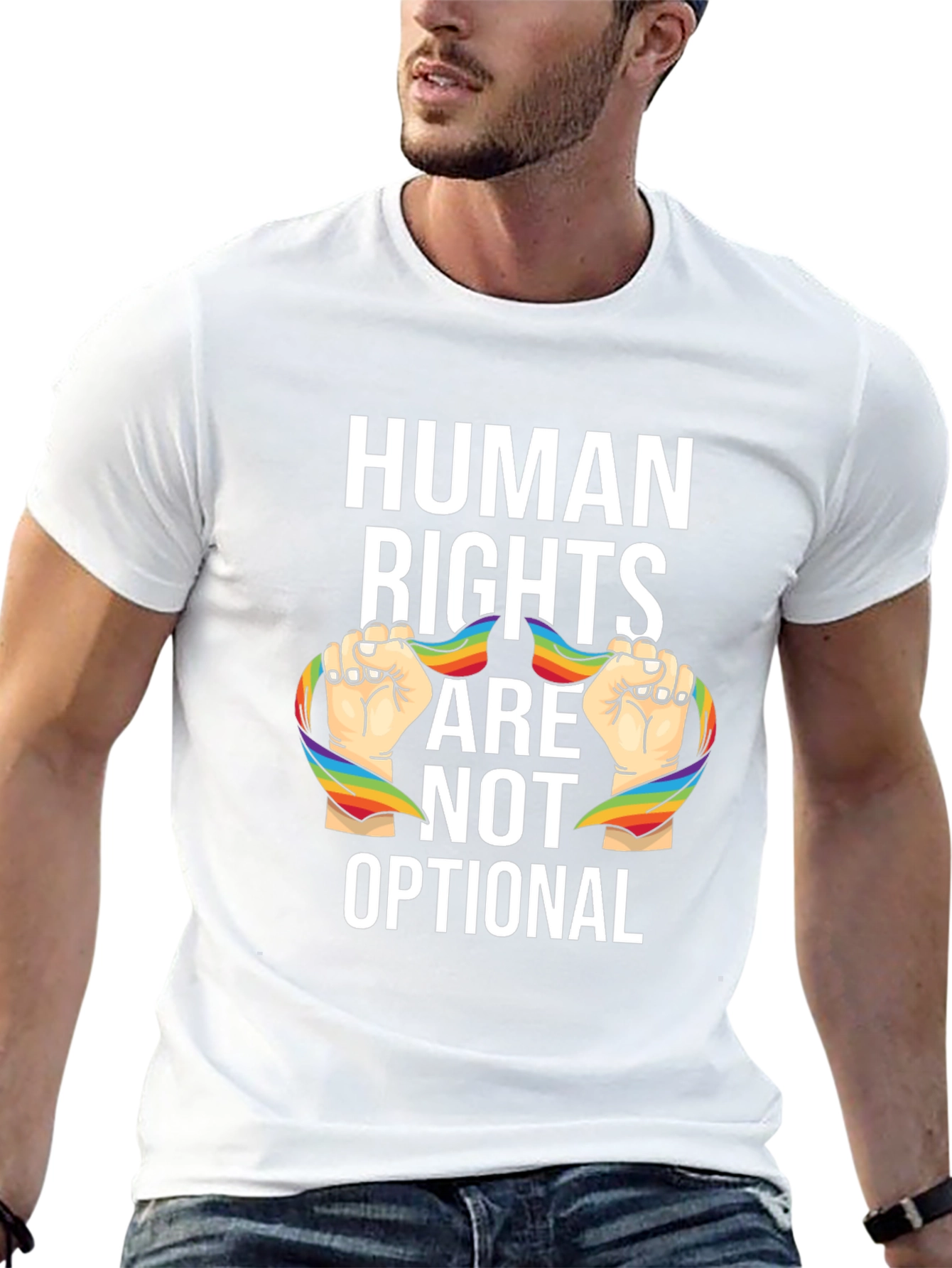 Camiseta Unisex Derechos Humanos No Son Opcionales