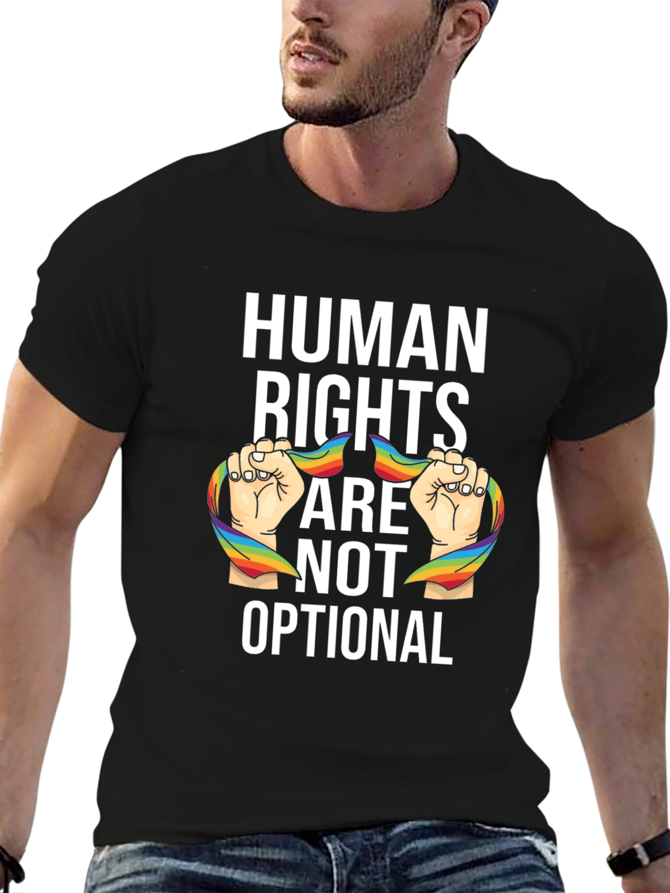 Camiseta Unisex Derechos Humanos No Son Opcionales