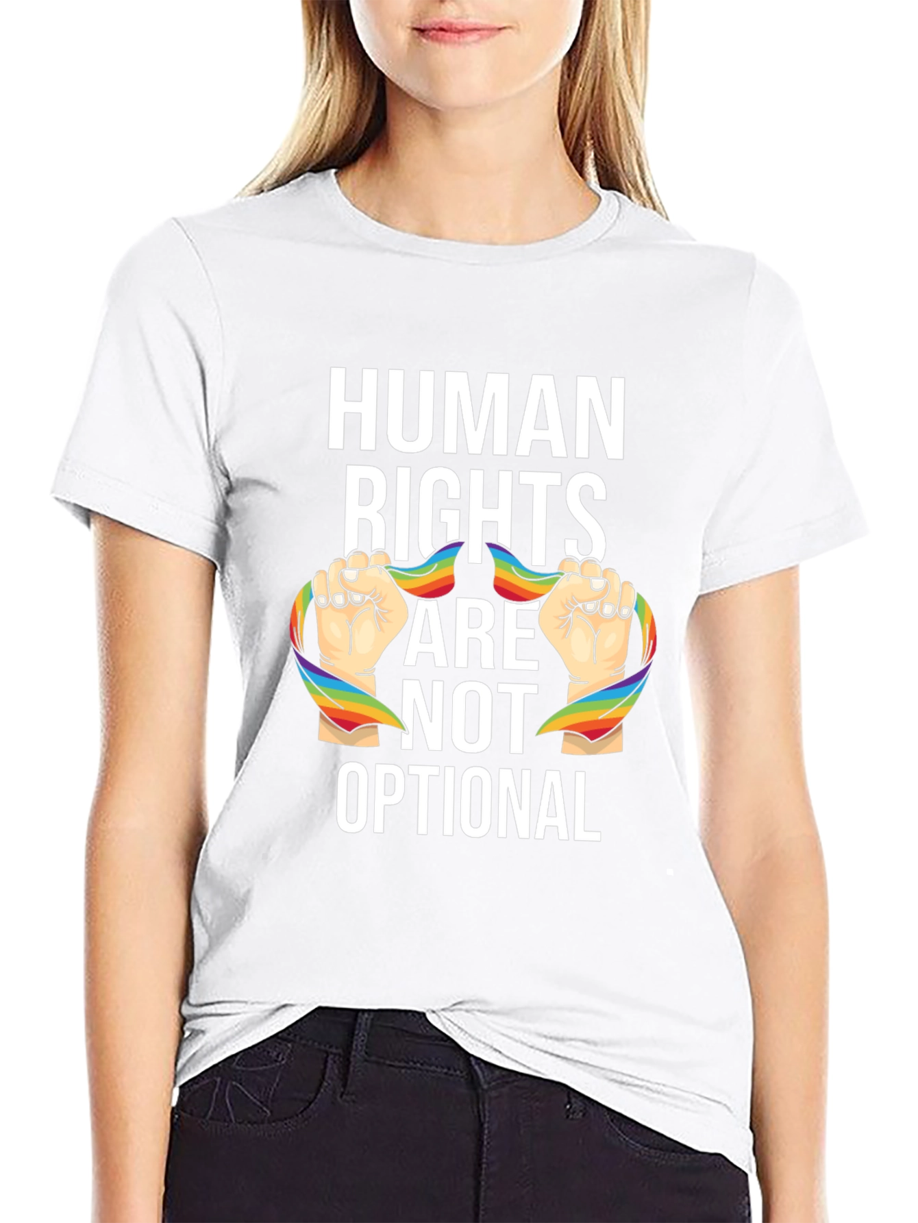Camiseta Unisex Derechos Humanos No Son Opcionales