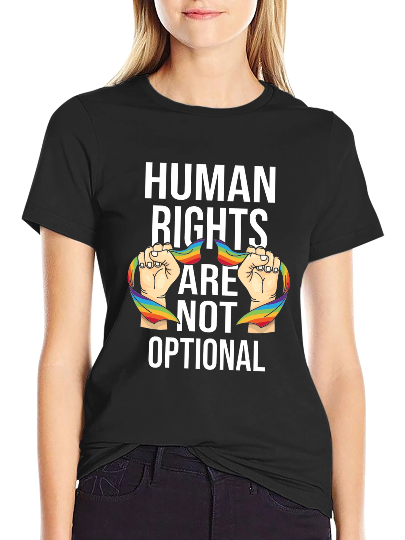 Camiseta Unisex Derechos Humanos No Son Opcionales