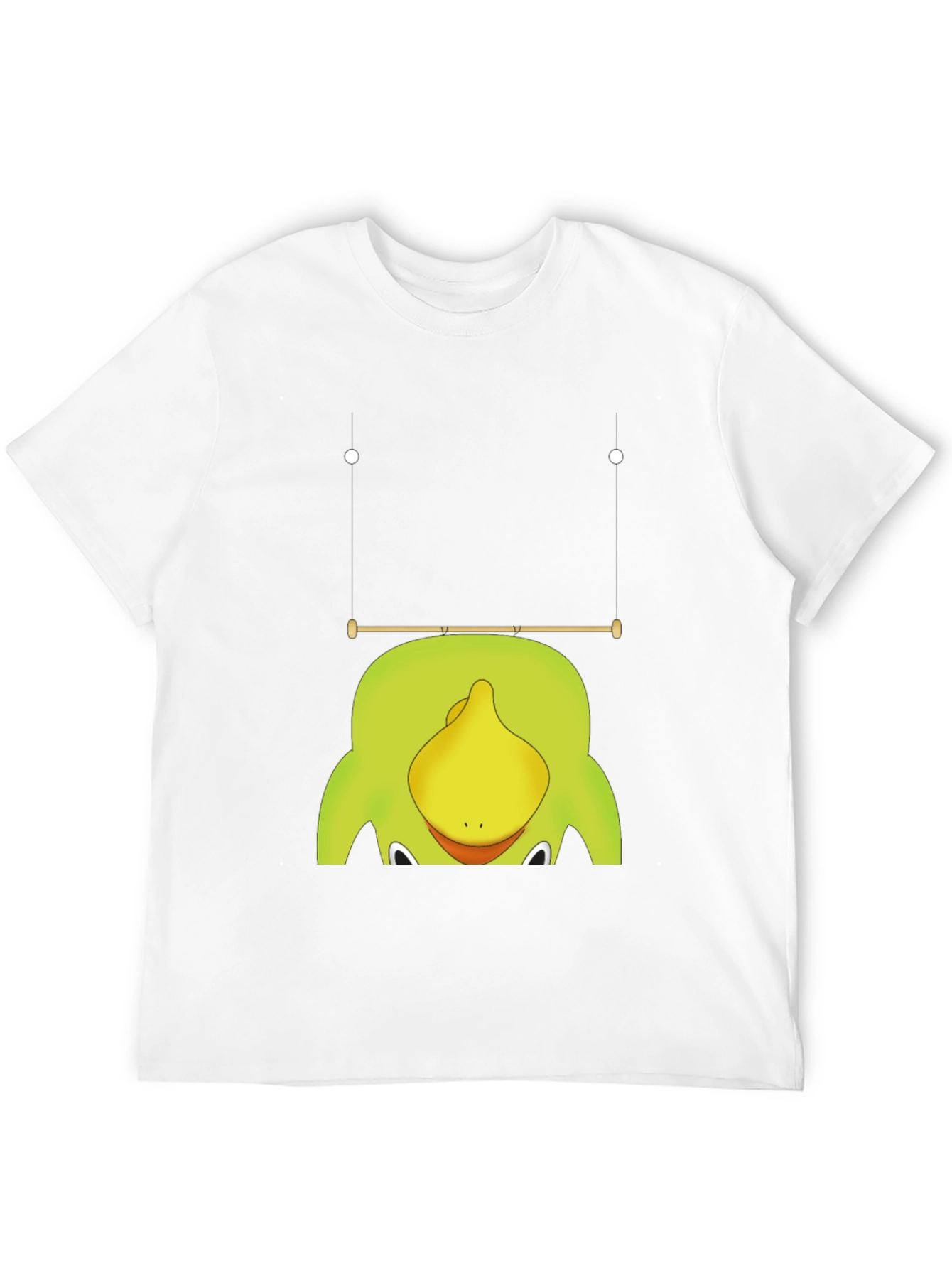 Camiseta Negra con Diseño Divertido de Personaje Animado