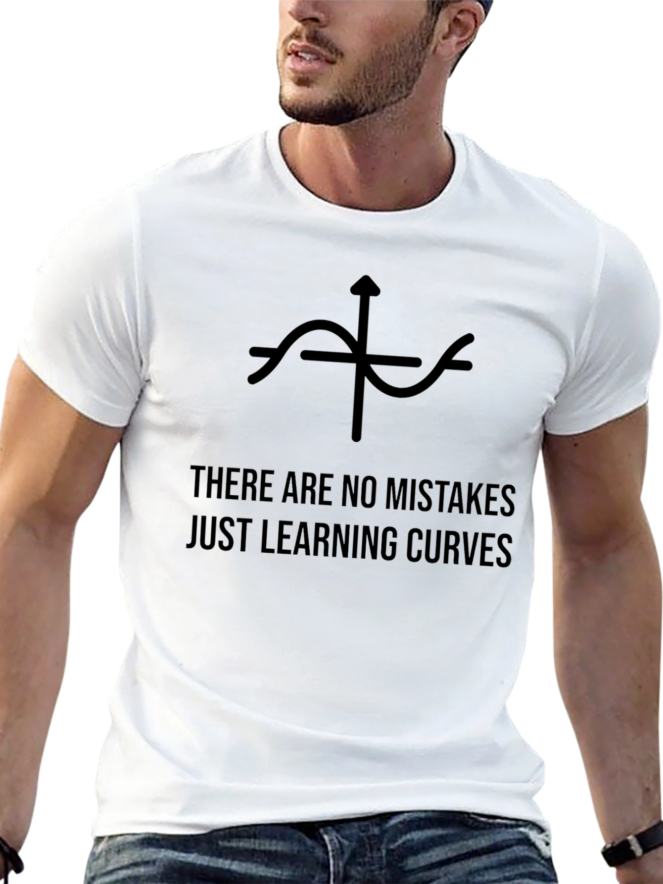 Camiseta Negra: Sin Errores Solo Curvas de Aprendizaje