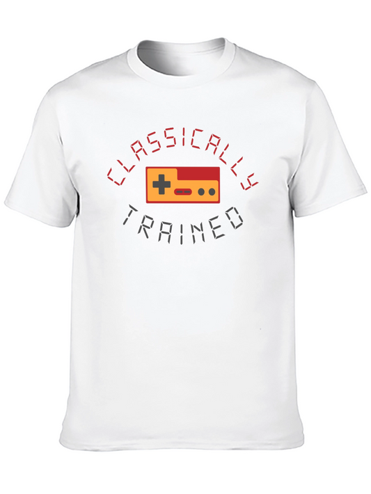 Camiseta Negra Retro Gamer Classically Trained