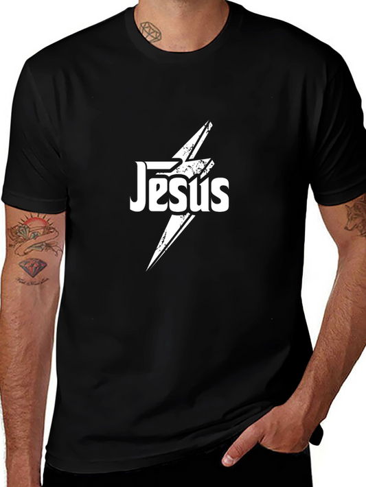 Camiseta Negra Jesús Rayo - Estilo Único y Confort