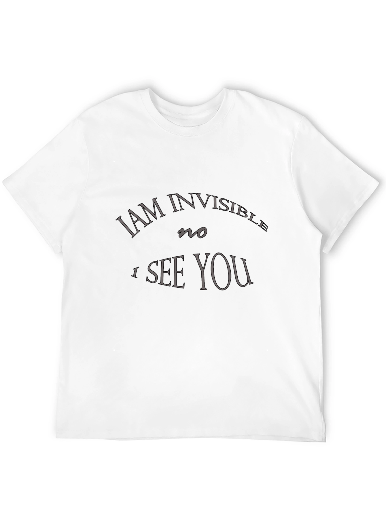 Camiseta Negra con Diseño Soy Invisible