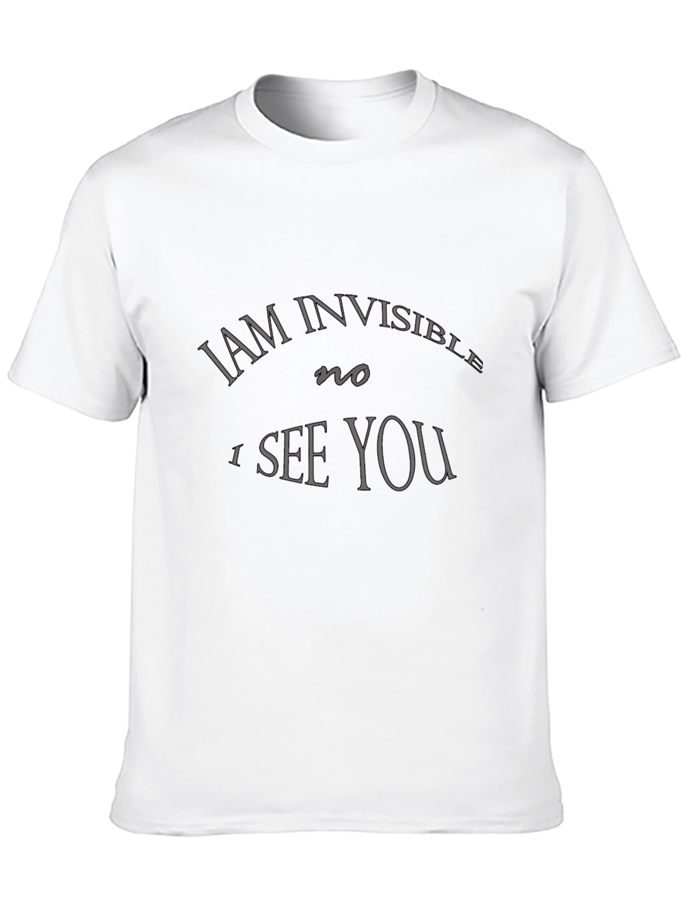 Camiseta Negra con Diseño Soy Invisible