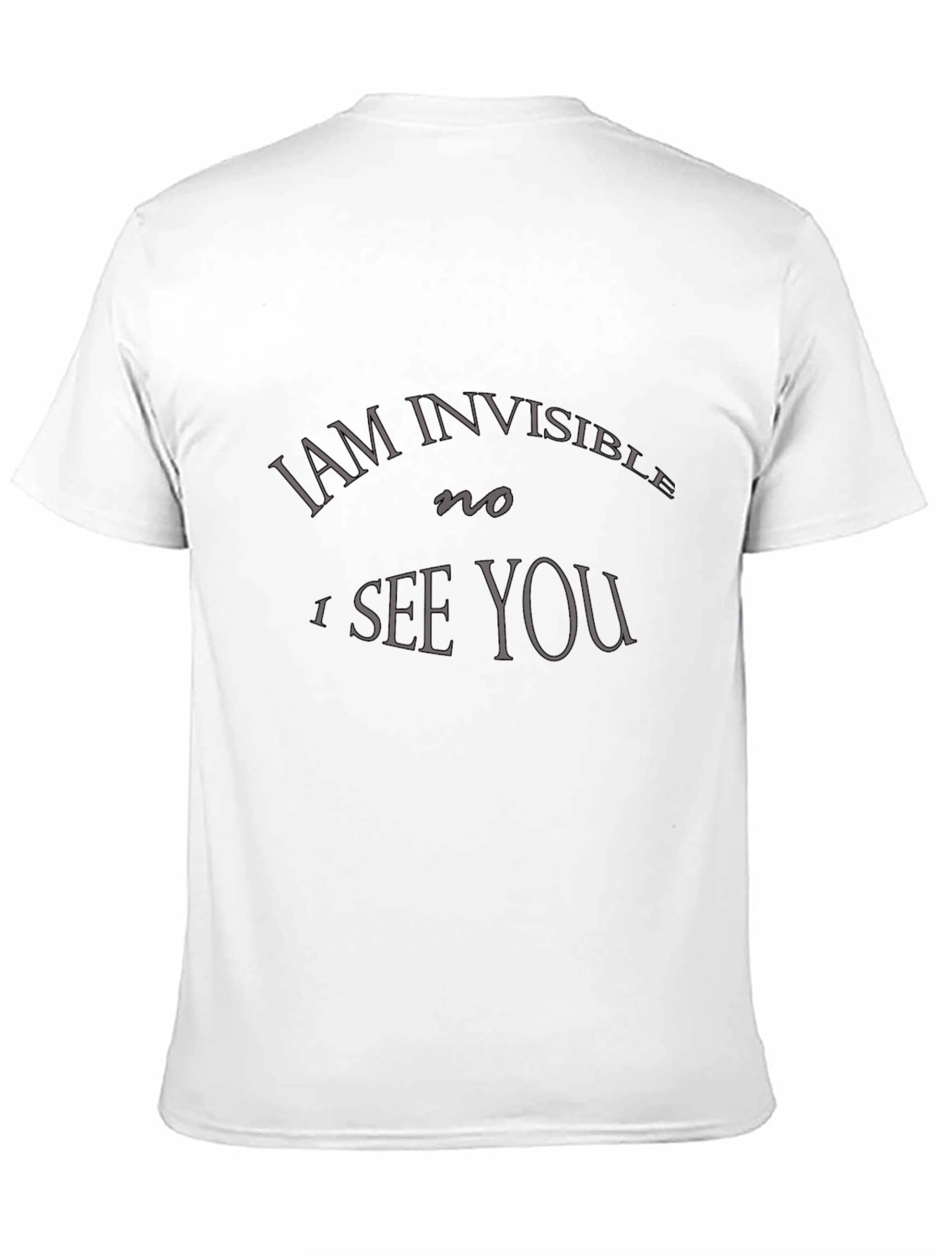 Camiseta Negra con Diseño Soy Invisible