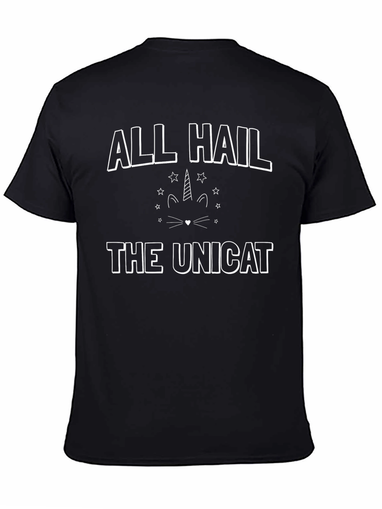 Camiseta Negra All Hail The Unicat