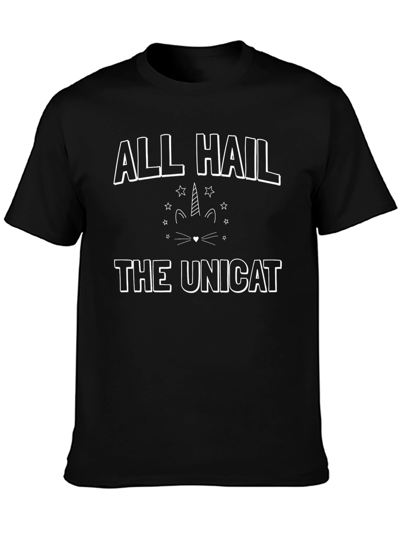 Camiseta Negra All Hail The Unicat