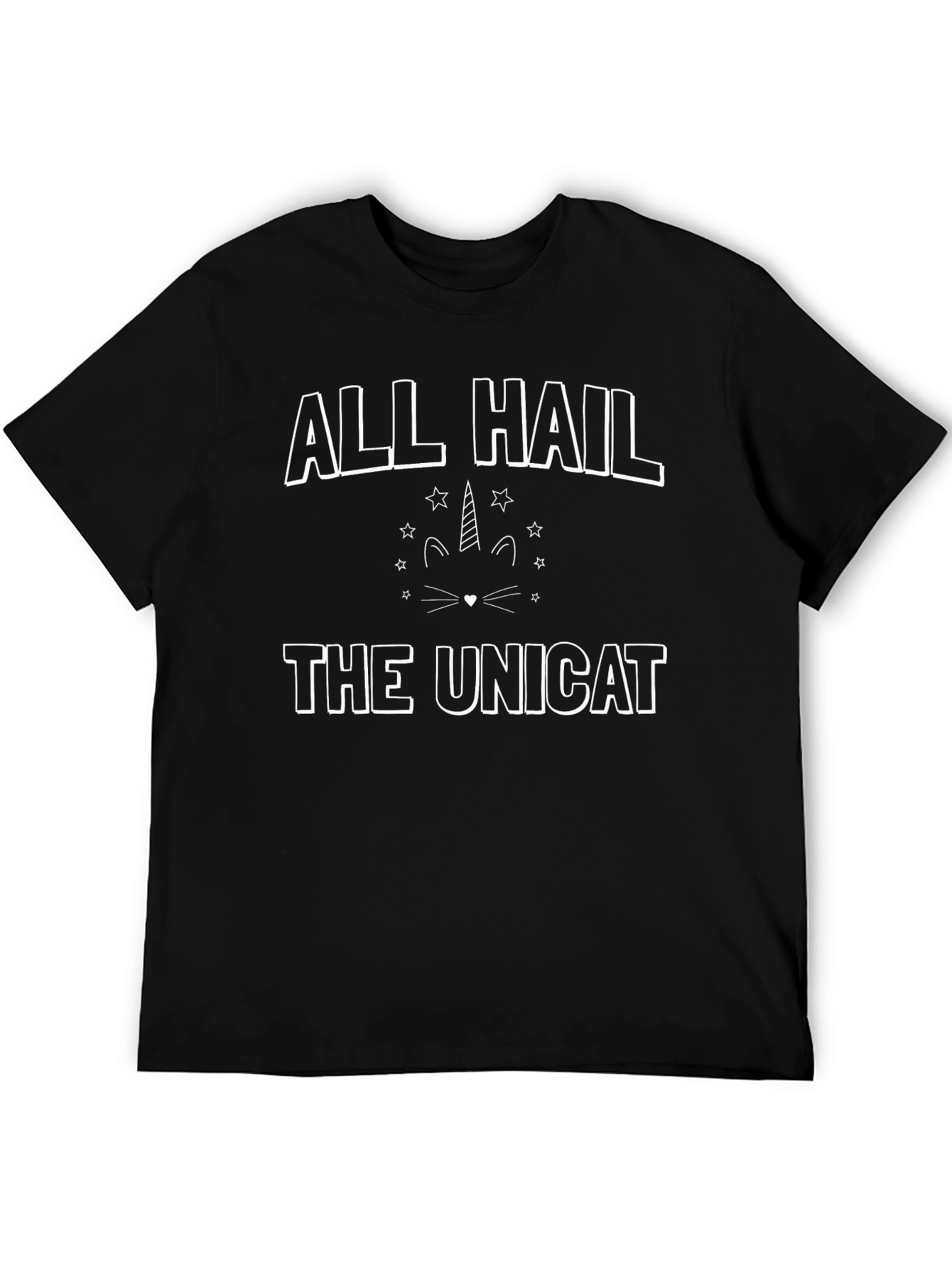 Camiseta Negra All Hail The Unicat