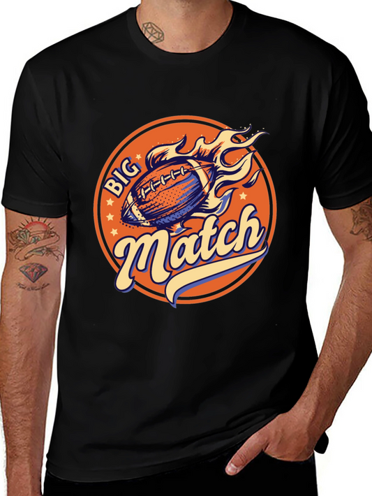Camiseta Negra Deportiva Big Match