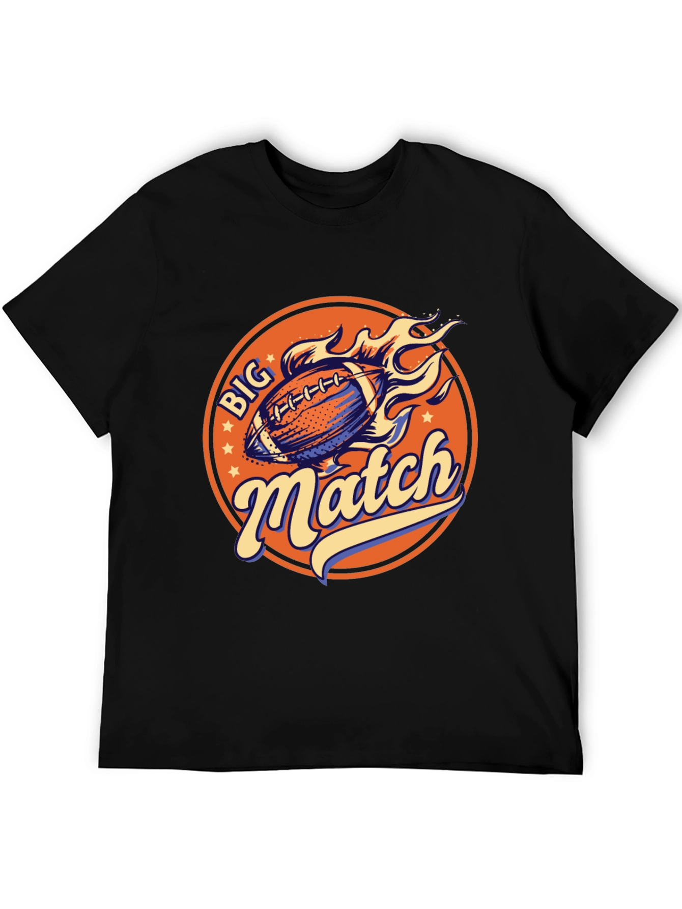 Camiseta Negra Deportiva Big Match