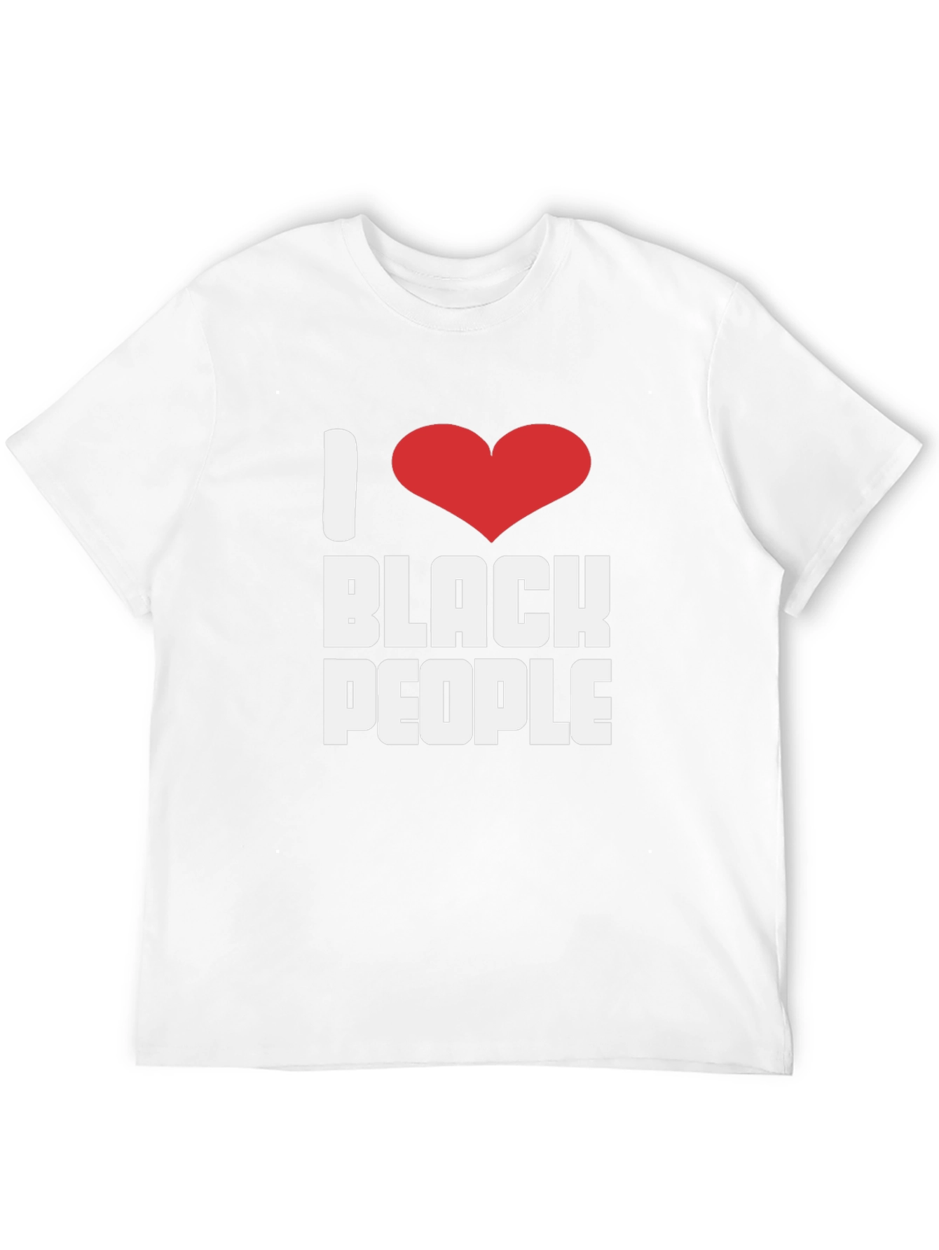 Camiseta I Love Black People Algodón Unisex