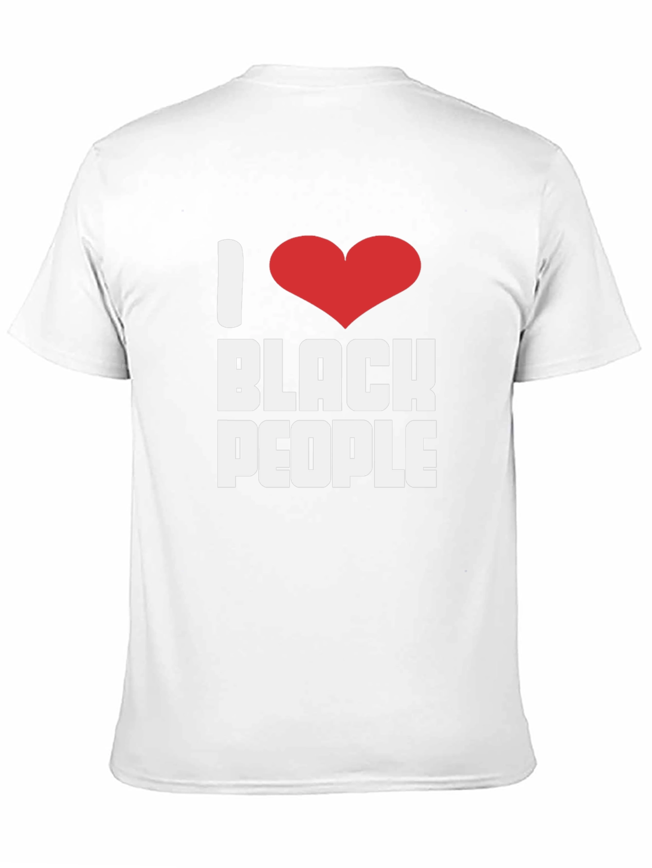 Camiseta I Love Black People Algodón Unisex