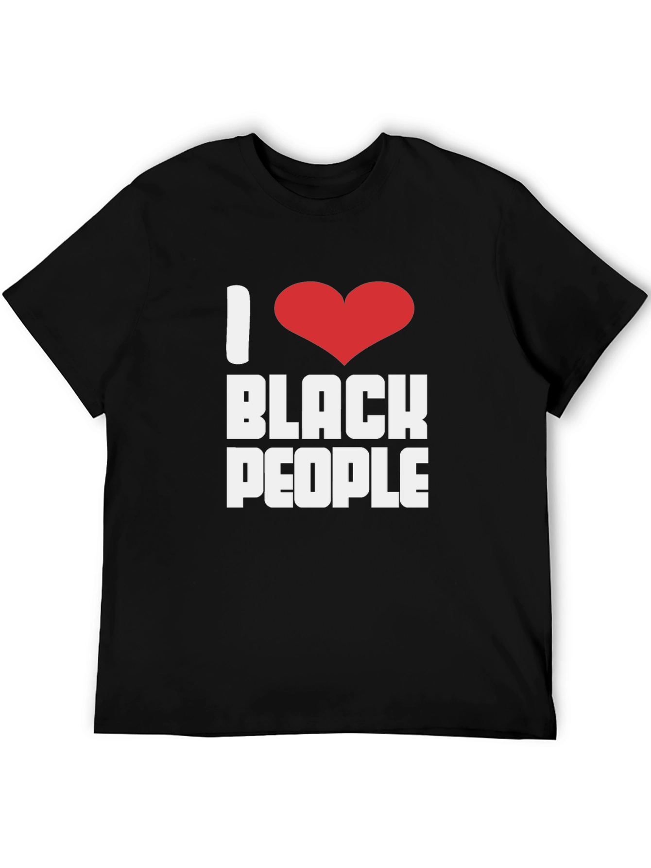Camiseta I Love Black People Algodón Unisex