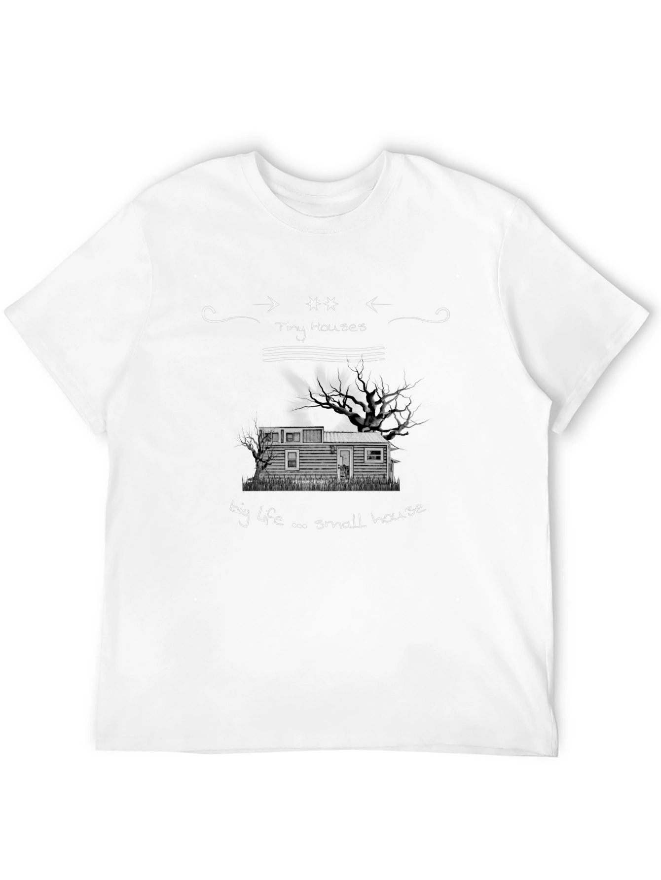 Camiseta Negra Tiny Houses Big Life