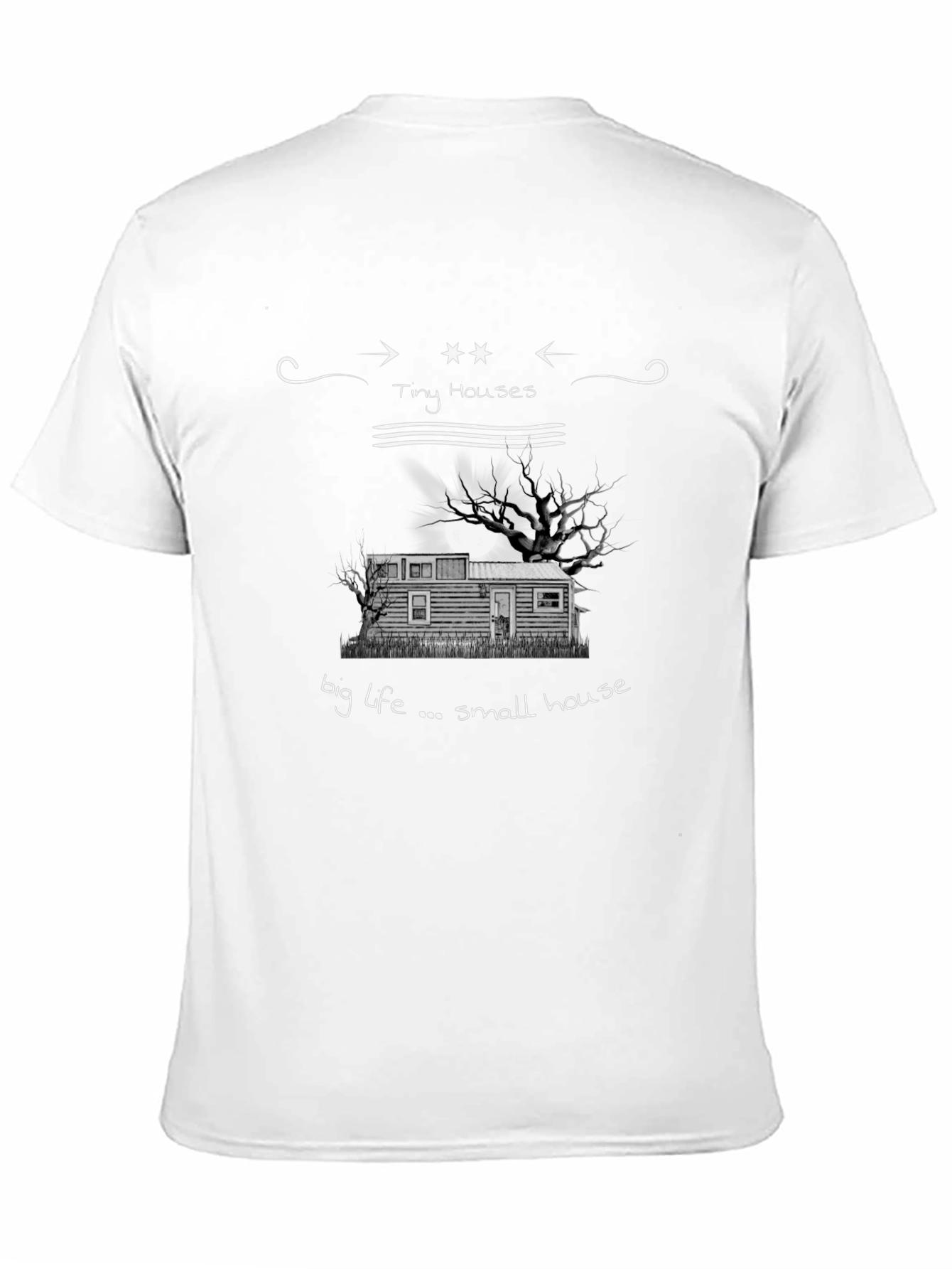 Camiseta Negra Tiny Houses Big Life