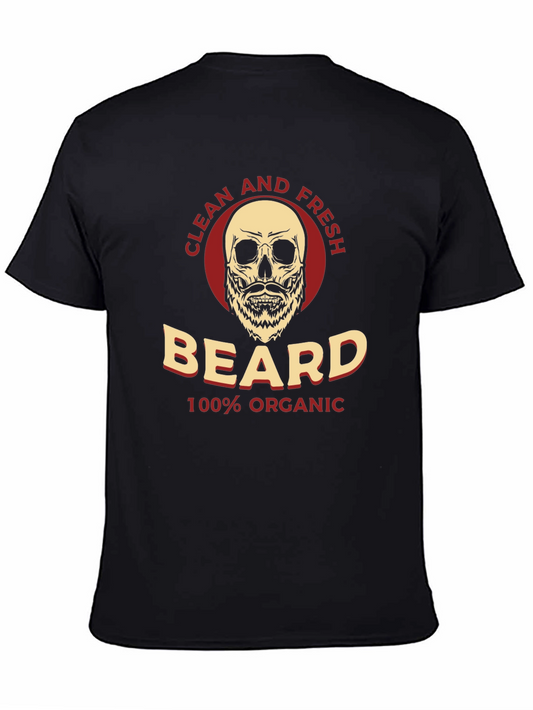 Camiseta Negra Orgánica Beard Clean and Fresh