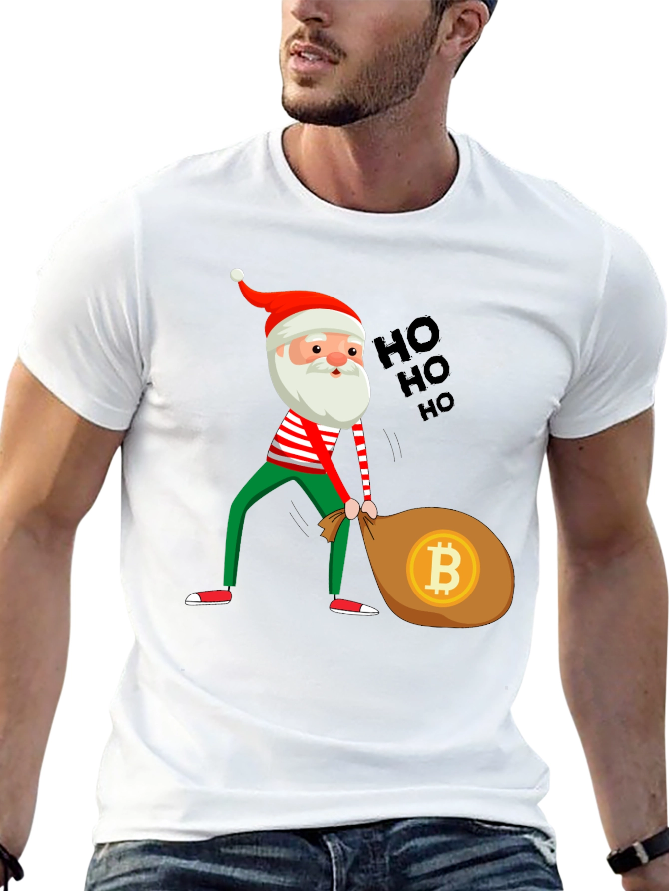 Camiseta Navideña Bitcoin