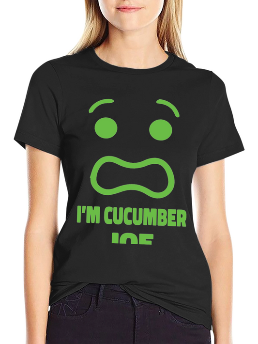 Camiseta Negra Im Cucumber Joe - Diseño Divertido