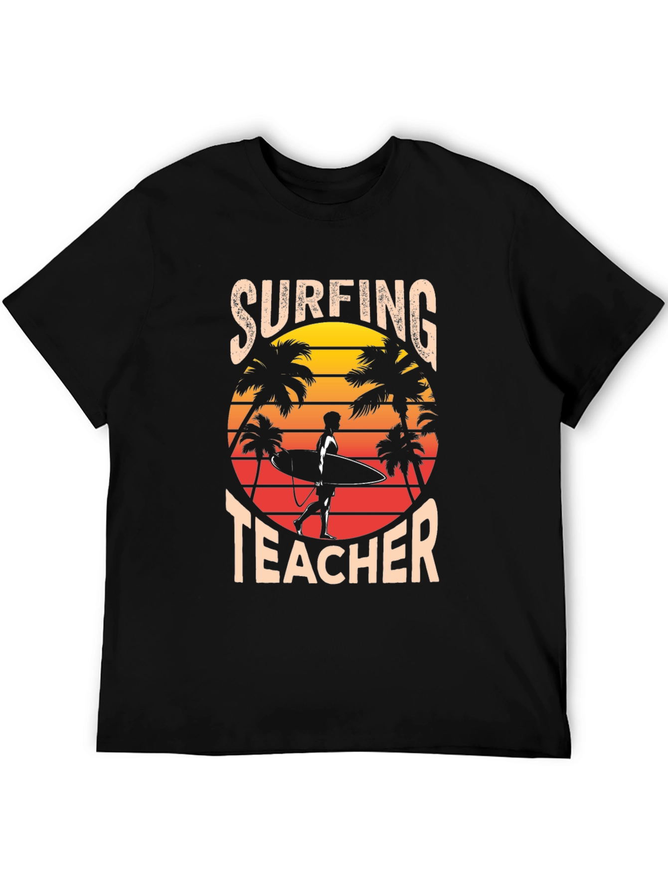 Camiseta Surfista Profesor Atardecer